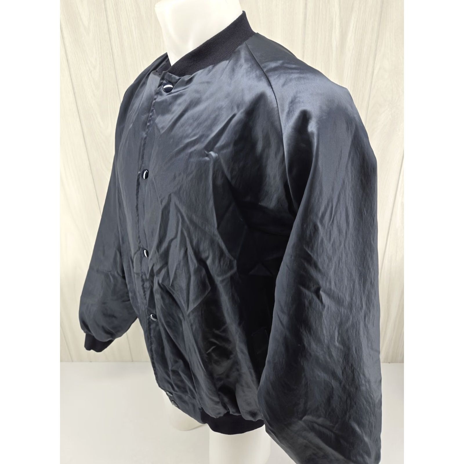 Vintage VINTAGE UAW Satin Jacket Local 1413 Huntsville AL 2XL Blue Embroidered Logo Westark Bomber Jacket Mens Size US XXL / EU 58 / 5 - 5 Thumbnail