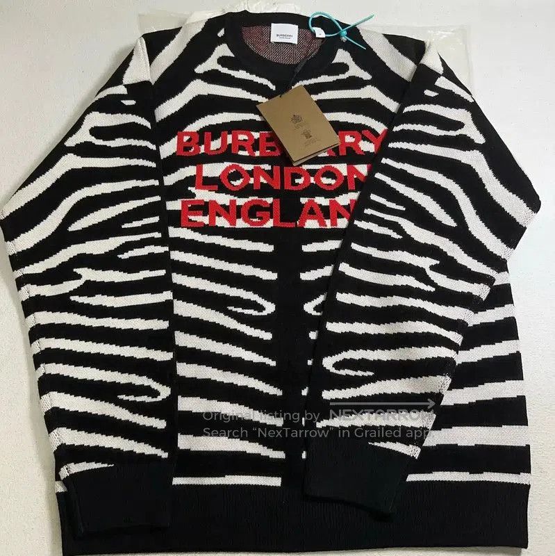 Burberry Burberry Black Wool Knit Sweater for Men. Size US M / EU 48-50 / 2 - 1 Thumbnail