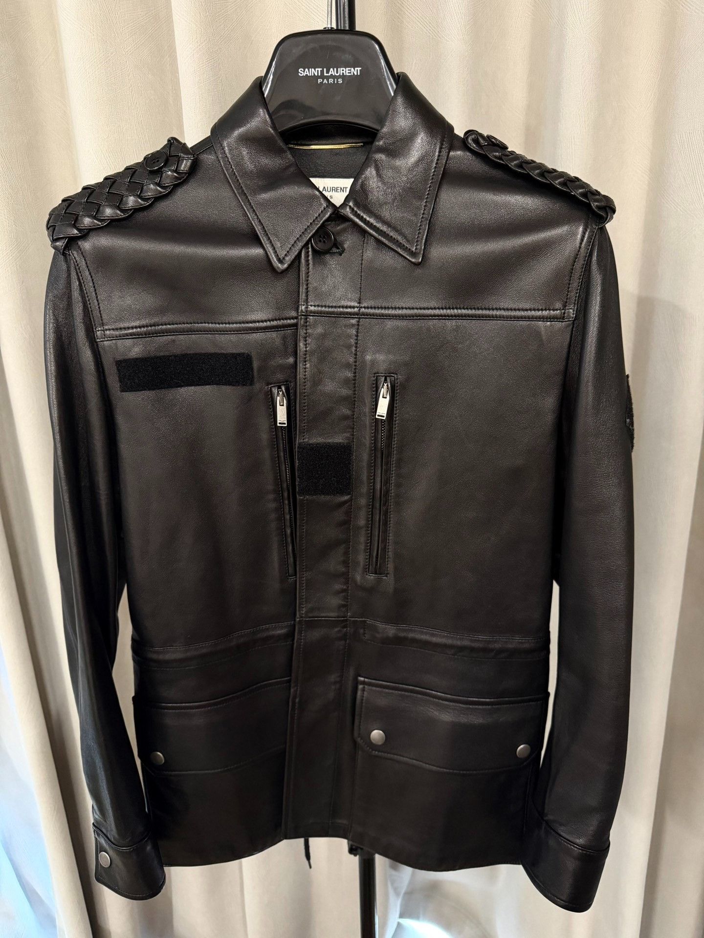 Saint Laurent Paris Saint Laurent 18FW Leather Hunting Jacket Size US M / EU 48-50 / 2 - 1 Thumbnail