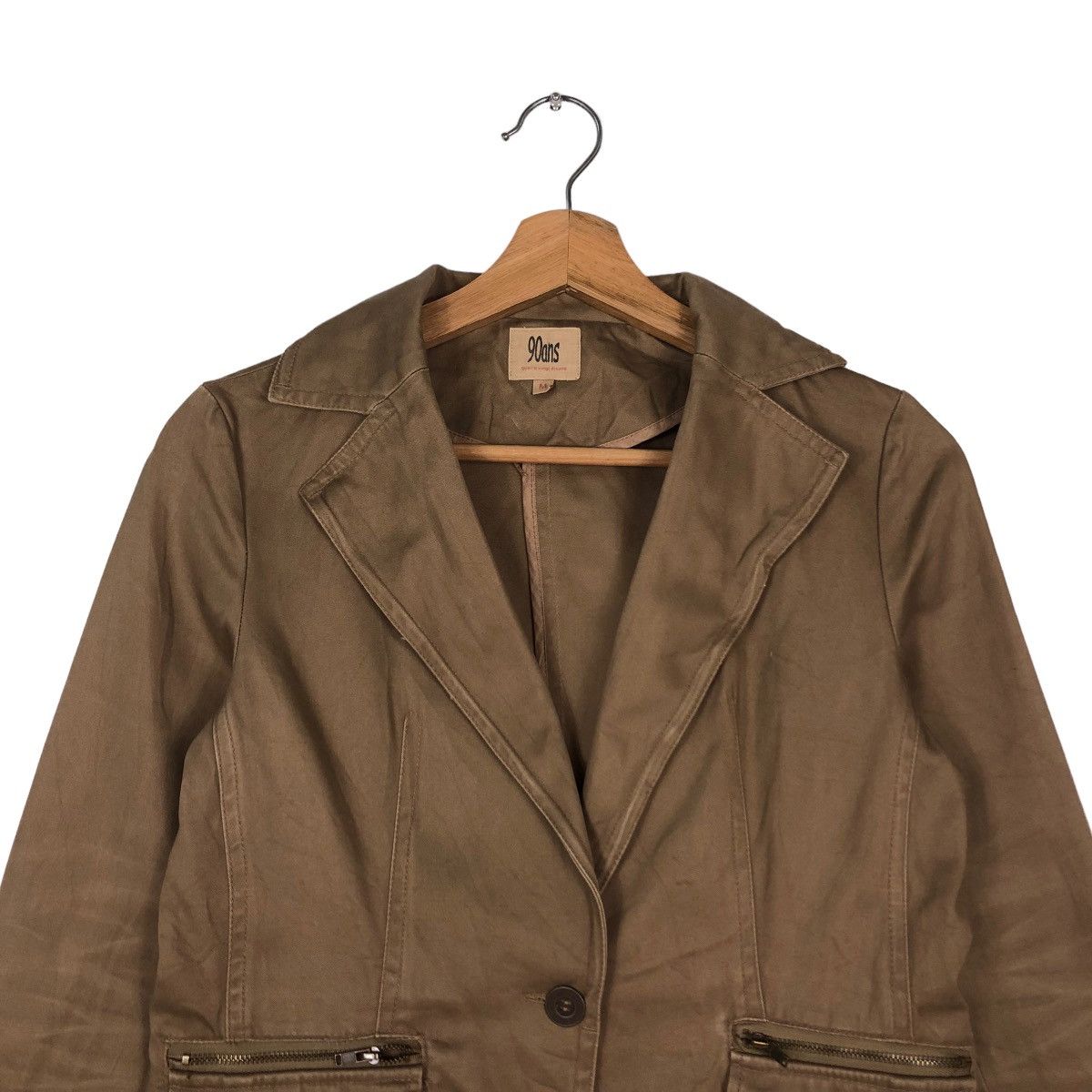 Japanese Brand 📌VINTAGE CROPPED BIKER JACKET 90ans Quatre Size US M / EU 48-50 / 2 - 14 Thumbnail