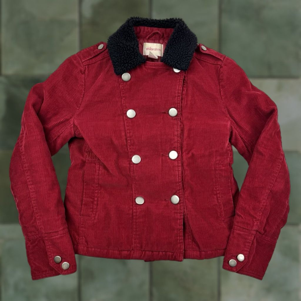 Vintage VINTAGE Xhilaration Corduroy Jacket Womens M Button Up Hipster Red 90s Mens Womens Size M / US 6-8 / IT 42-44 - 1 Thumbnail