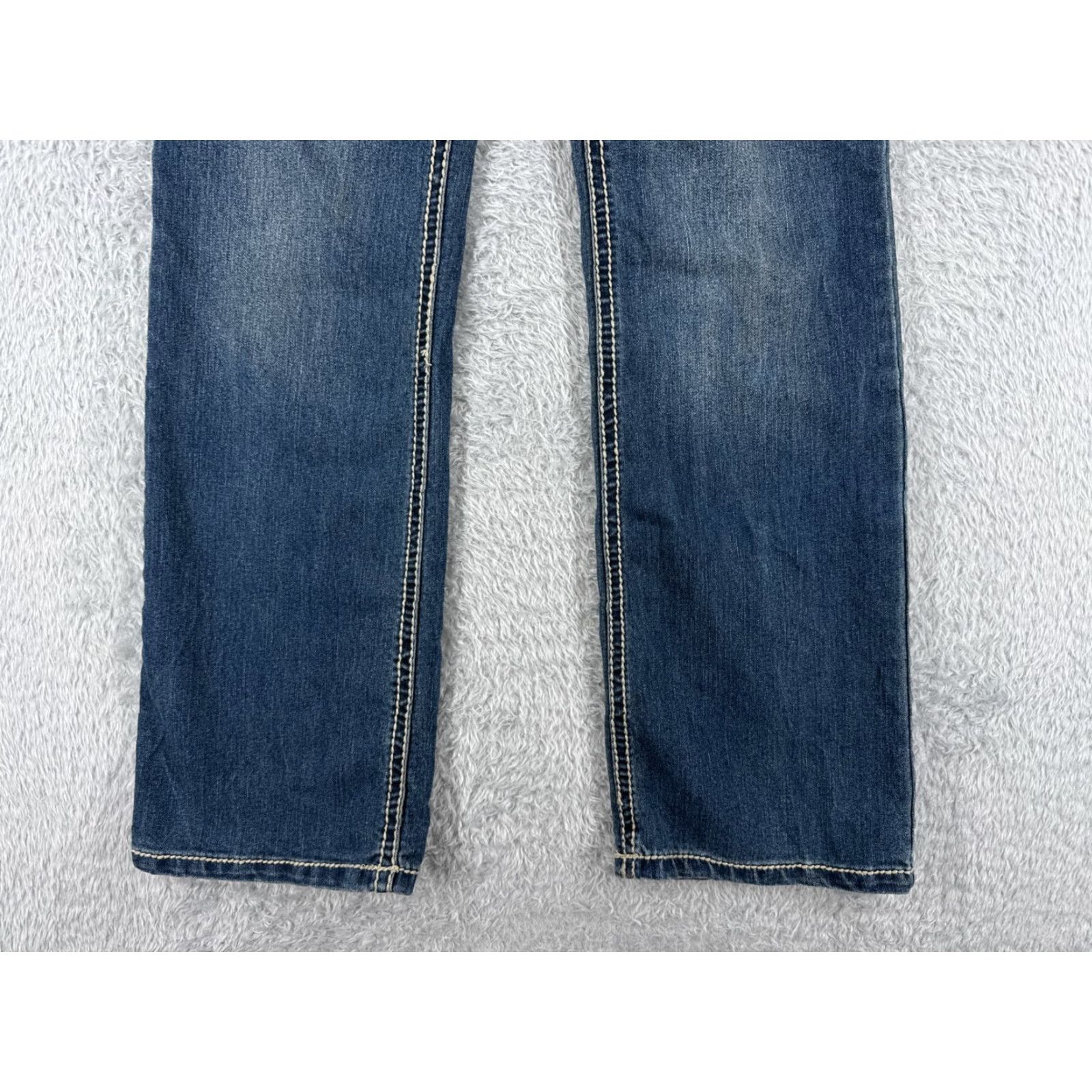 Nine West VINTAGE Nine West Pants Womens 6 Blue Denim Jeans Bootcut NW Embroidered Cotton 28x31 Size 28" / US 6 / IT 42 - 2 Thumbnail