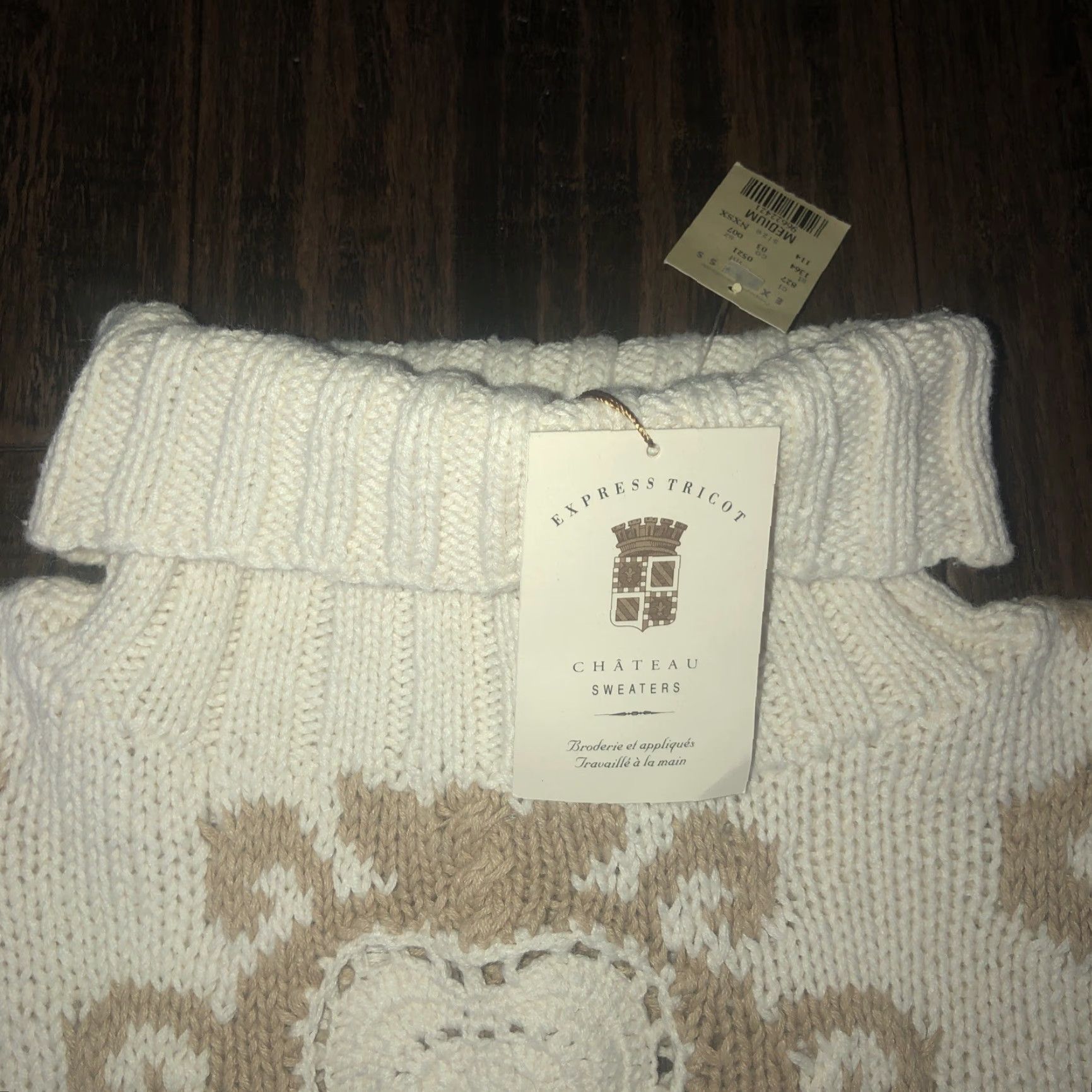 Express NWT Express Tricot Sweater Womens Medium Beige Turtleneck Long Sleeve Pullover Size M Size M / US 6-8 / IT 42-44 - 3 Thumbnail