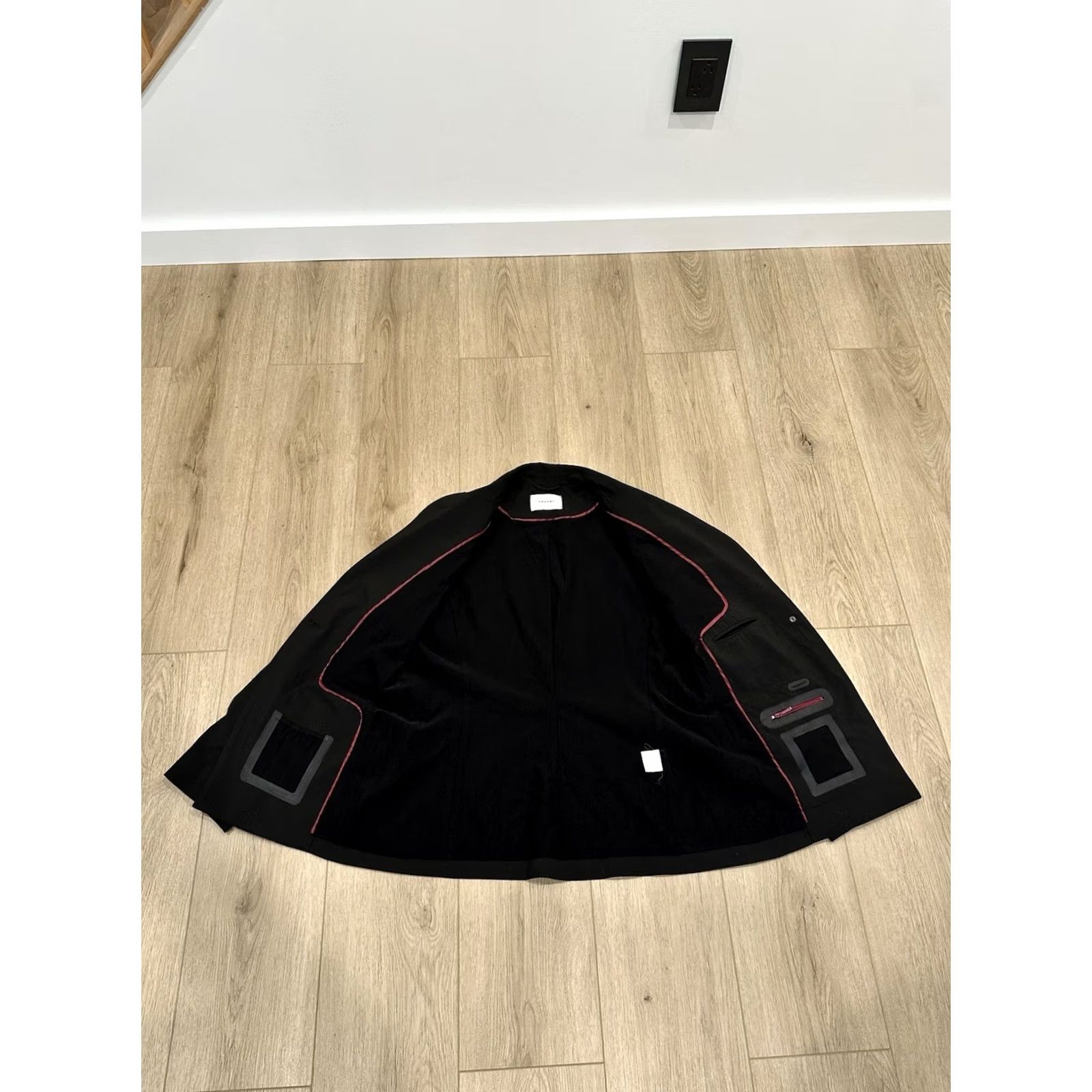 Vintage Argent Blazer Coat Jacket One-Button Black Wool Size 12 Women USA Dressy Casual Workwear Long Sleeve Size XL / US 12-14 / IT 48-50 - 7 Thumbnail