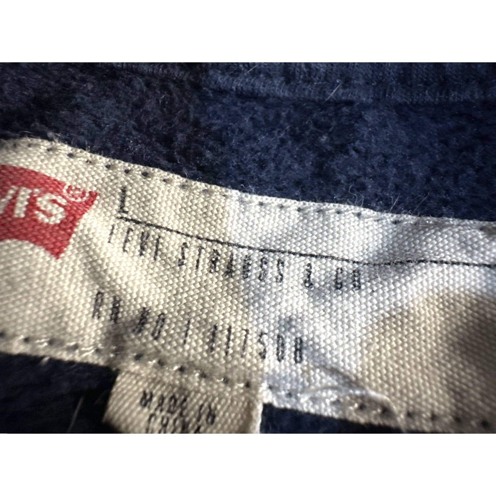 Levi's Levi's Hoodie Men’s LARGE Navy Logo Spellout Graphic Sweatshirt Pullover Hooded Size US L / EU 52-54 / 3 - 6 Thumbnail
