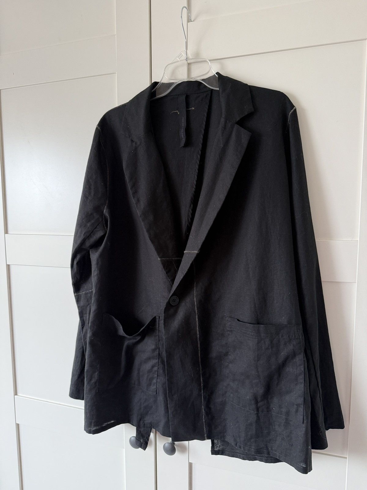 First Aid To The Injured First Aid To The Injured avant garde linen blazer size.M Size 48R - 2 Thumbnail