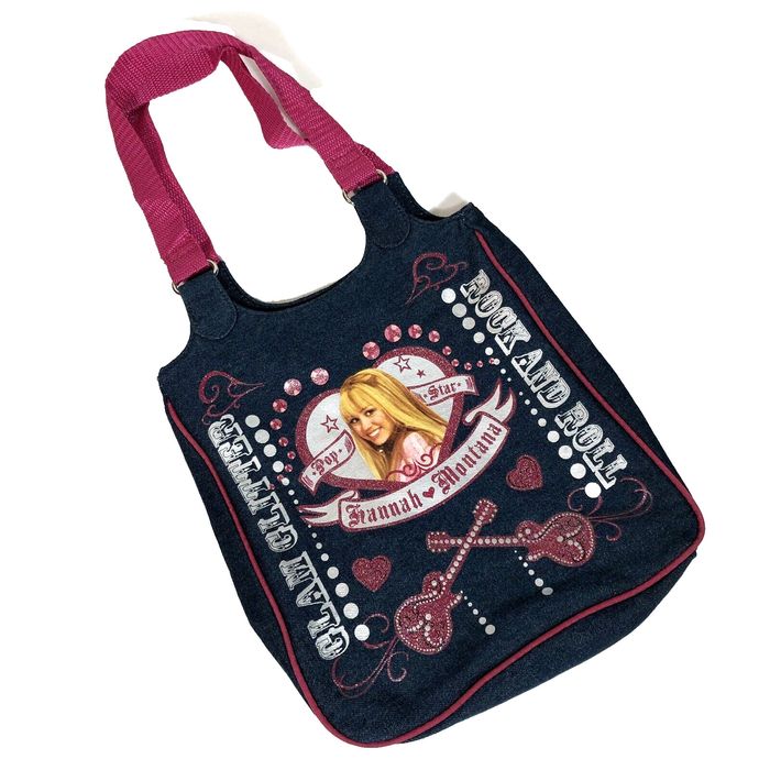 Sac Hannah Montana Miley Cyrus - Denim Bleu - VINTAGE RARE - Neuf Avec étiquettes