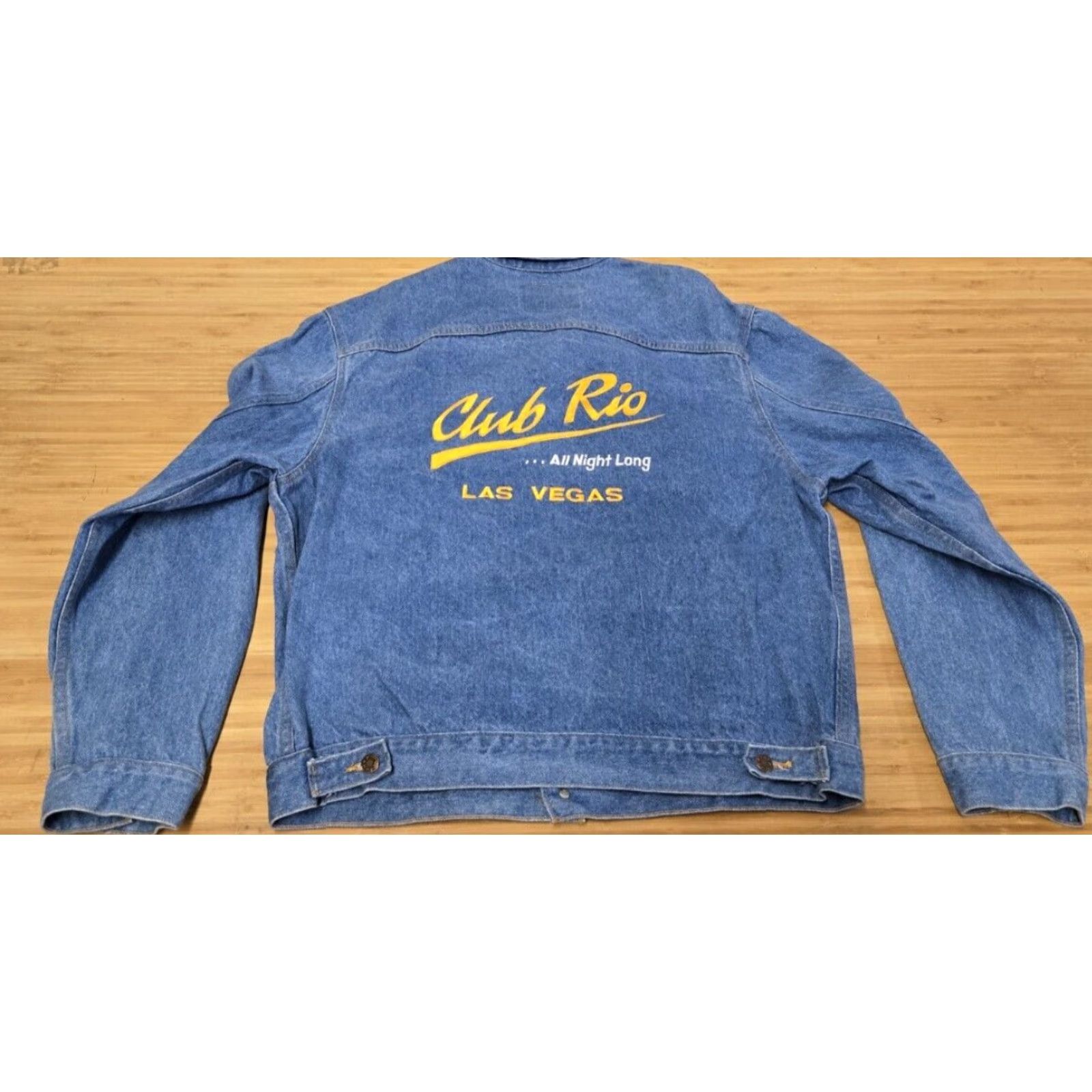 Vintage VINTAGE Three Rivers Denim Jeans Jacket Mens M Blue Denim Jacket 90s Trucker Button Up Casual Size US 31 - 6 Thumbnail
