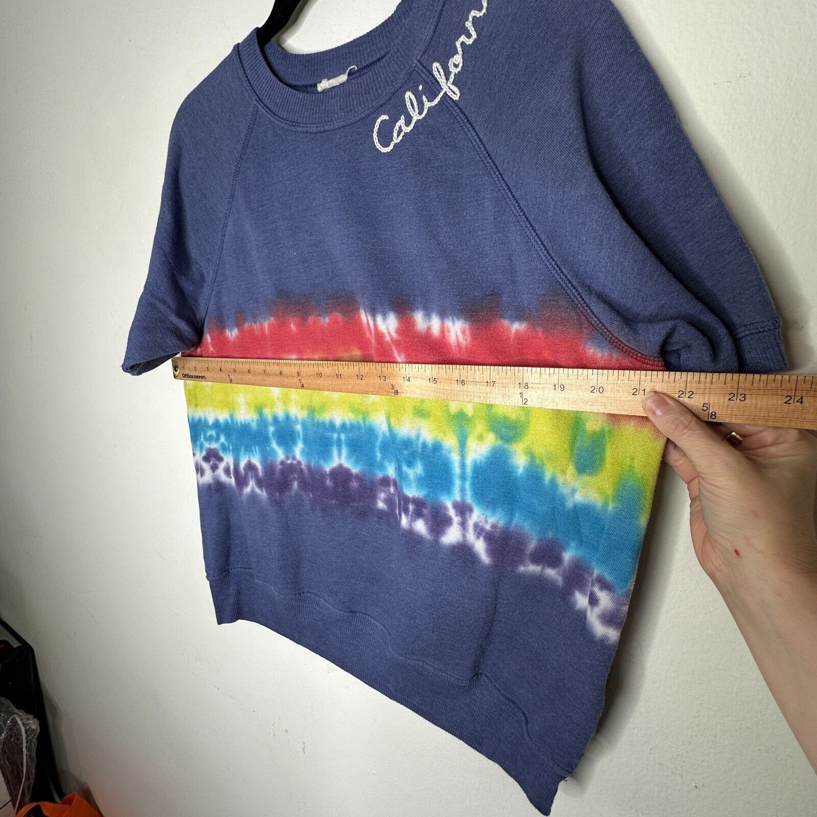 Other I Stole My Boyfriends Blue Rainbow Tie Dye California Tee M Size M / US 6-8 / IT 42-44 - 4 Thumbnail