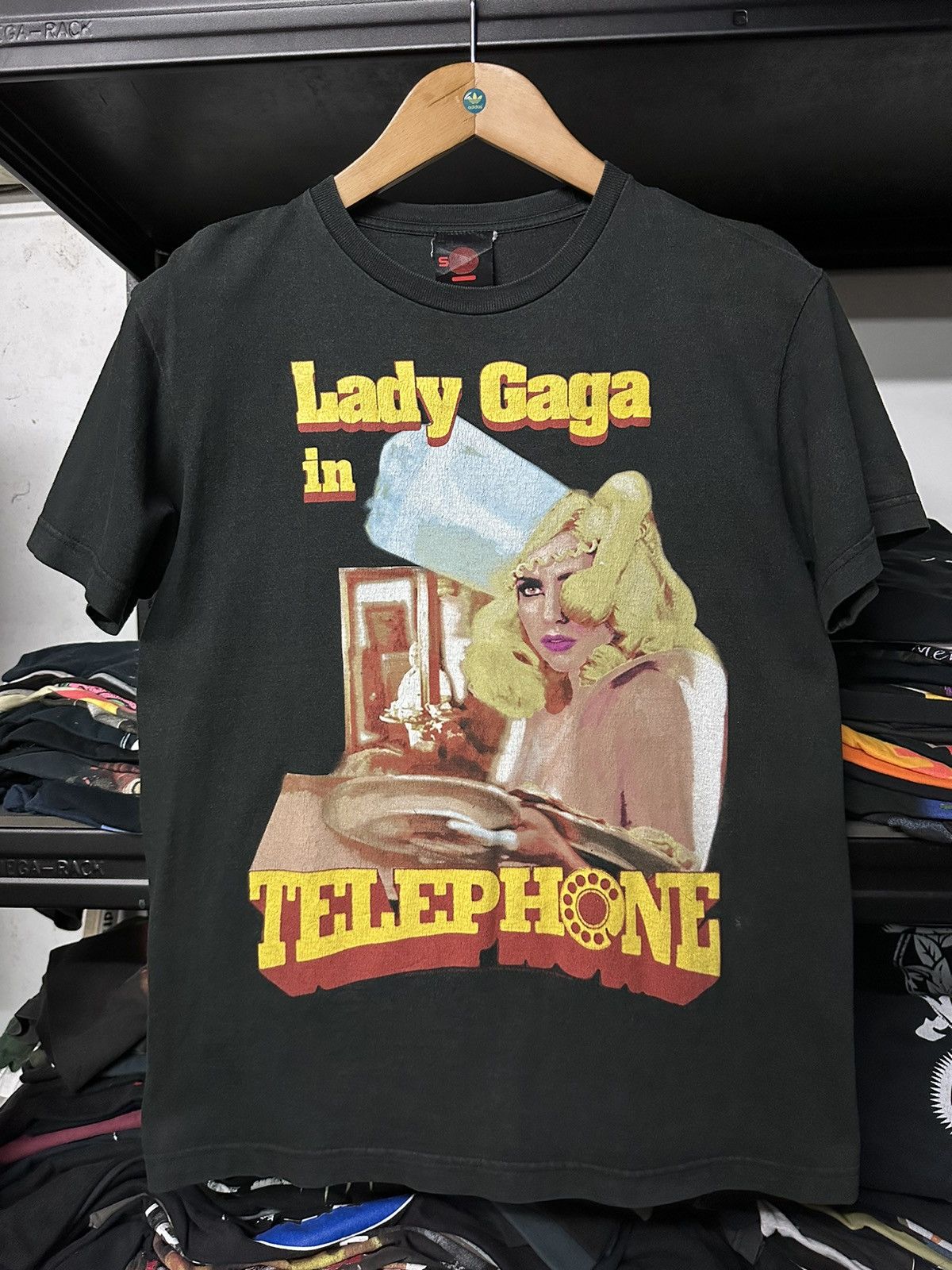 Band Tees × Rap Tees × Vintage Vintage Lady Gaga Telephone Tour Faded Tee Size US M / EU 48-50 / 2 - 1 Thumbnail