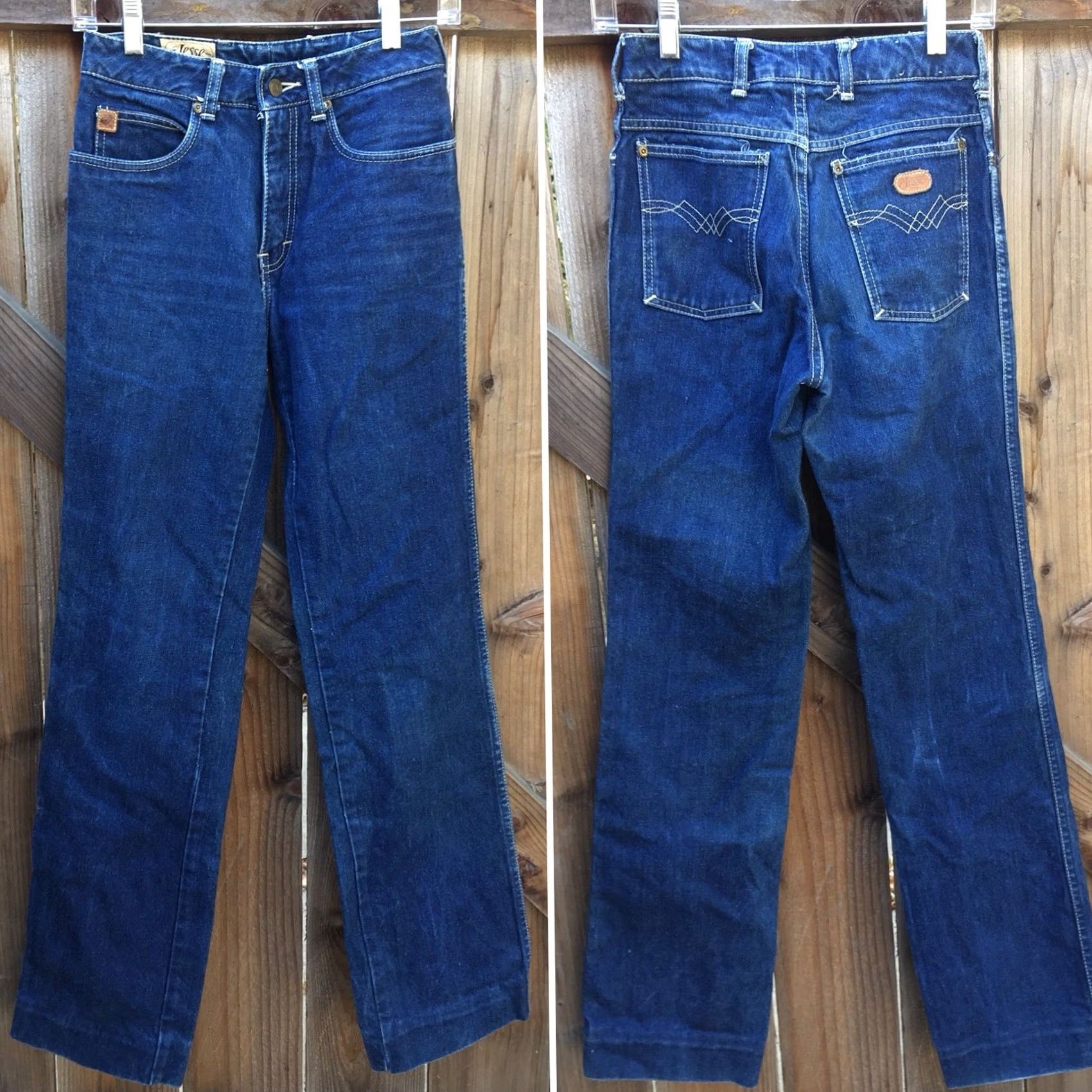 Vintage VINTAGE Jesse Jeans 1980s 1970s Blue Denim Jeans Size 6 25.5 in Waist Size 28" / US 6 / IT 42 - 6 Thumbnail