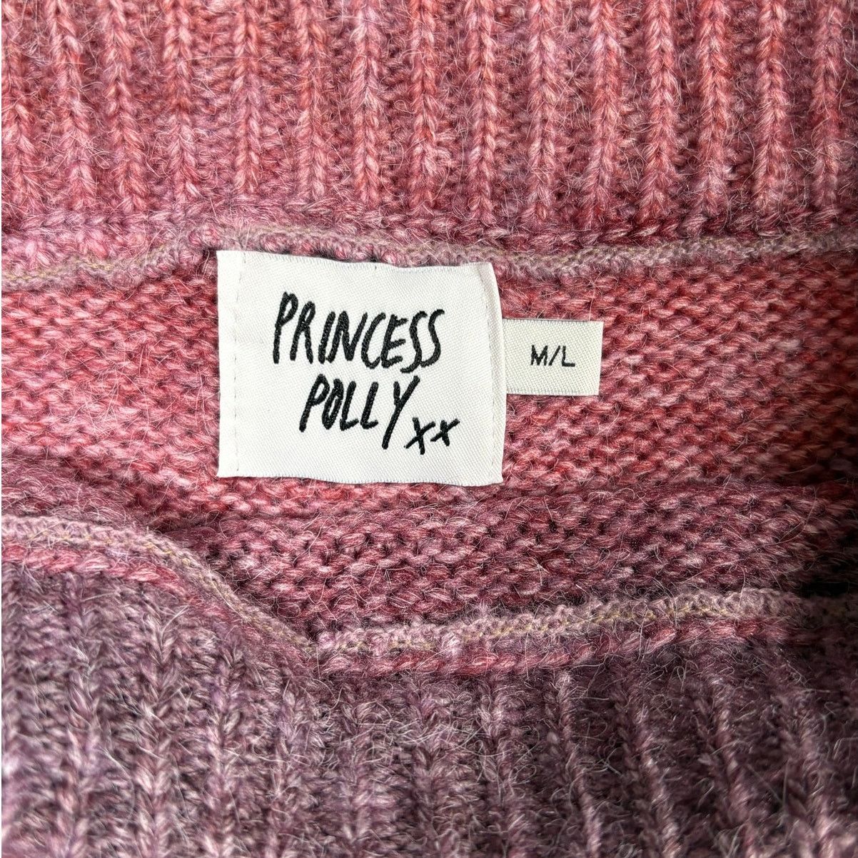 PRINCESS POLLY Princess Polly Pink Ombre Knit Mini Skirt Soft Cozych #0522 Size 32" / US 10 / IT 46 - 4 Thumbnail