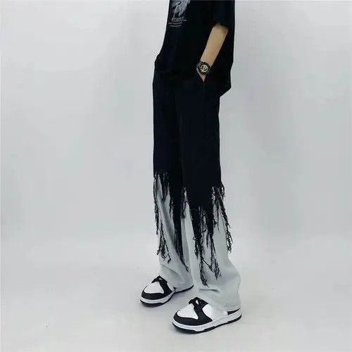 Japanese Brand Patchwork jeans with elastic Size US 30 / EU 46 - 1 Thumbnail
