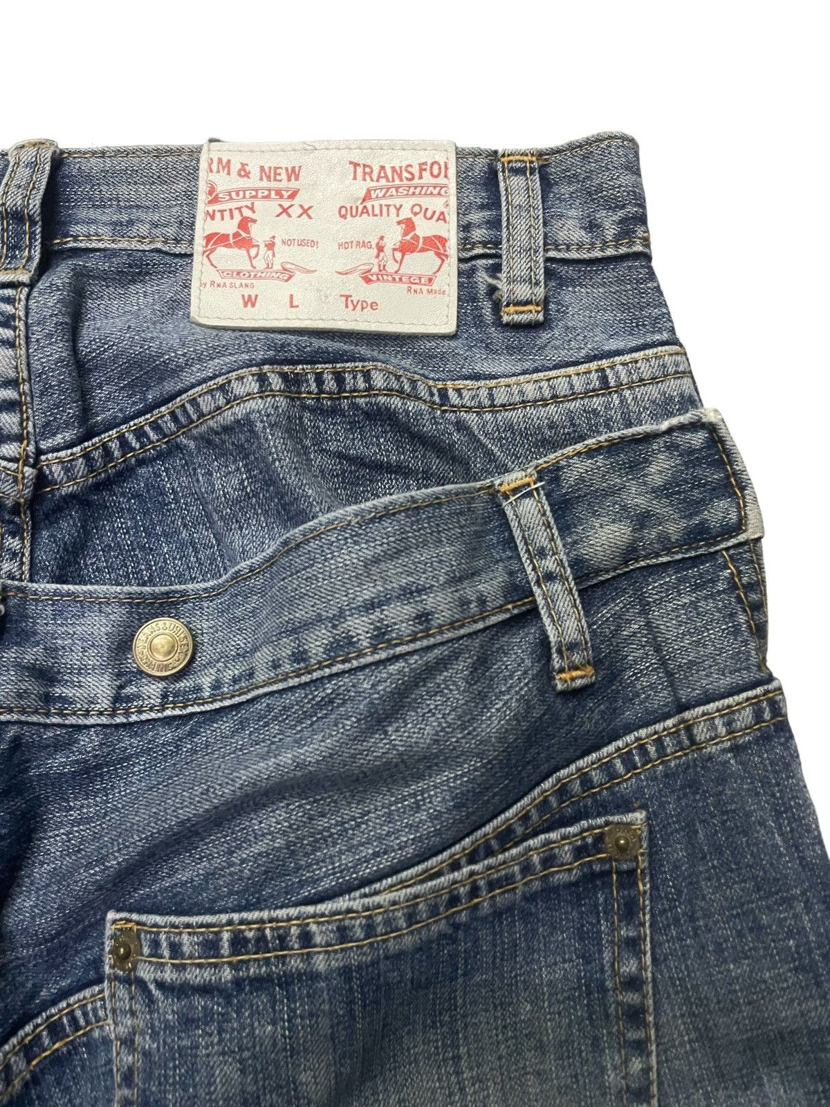 Dogtown × Japanese Brand × Thug Club Rna inc. japan double waist layer baggy denim pants Size US 30 / EU 46 - 10 Thumbnail