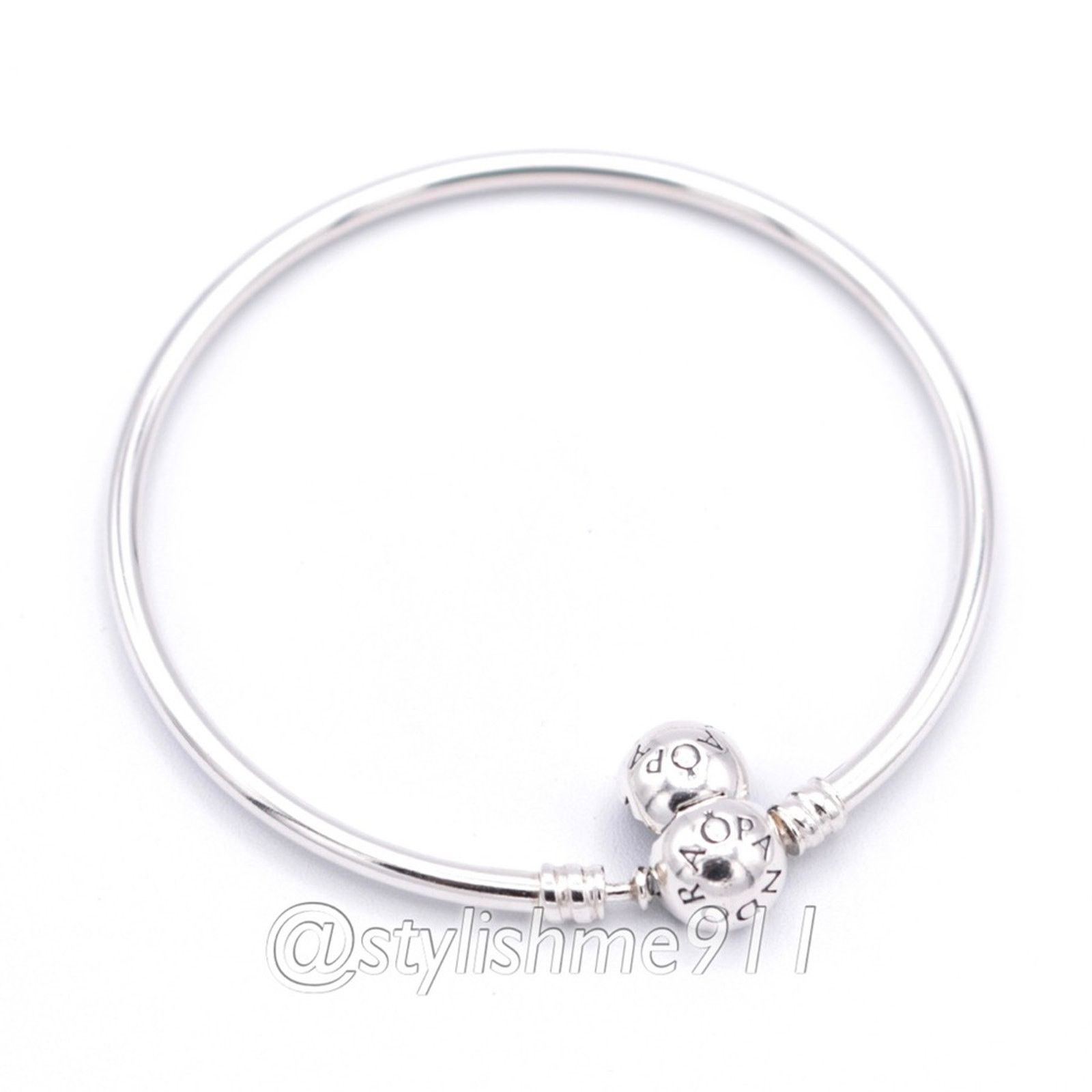 pandora Authentic PANDORA Bangle Bracelet with Pandora Clasp Size ONE SIZE - 8 Thumbnail