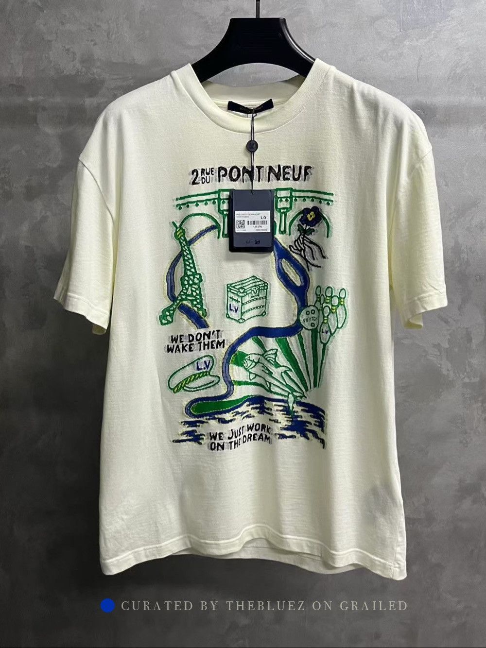 Louis Vuitton White Graphic Print Short Sleeve T-Shirt Size US L / EU 52-54 / 3 - 1 Thumbnail