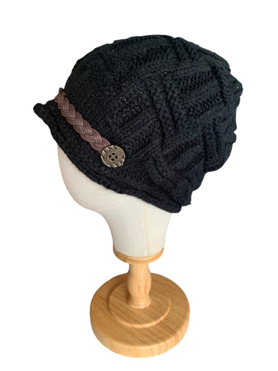 Japanese Brand × Kapital × Vintage Punk Bondage Style Knitted Beanie Hats☠️ Size ONE SIZE - 2 Thumbnail