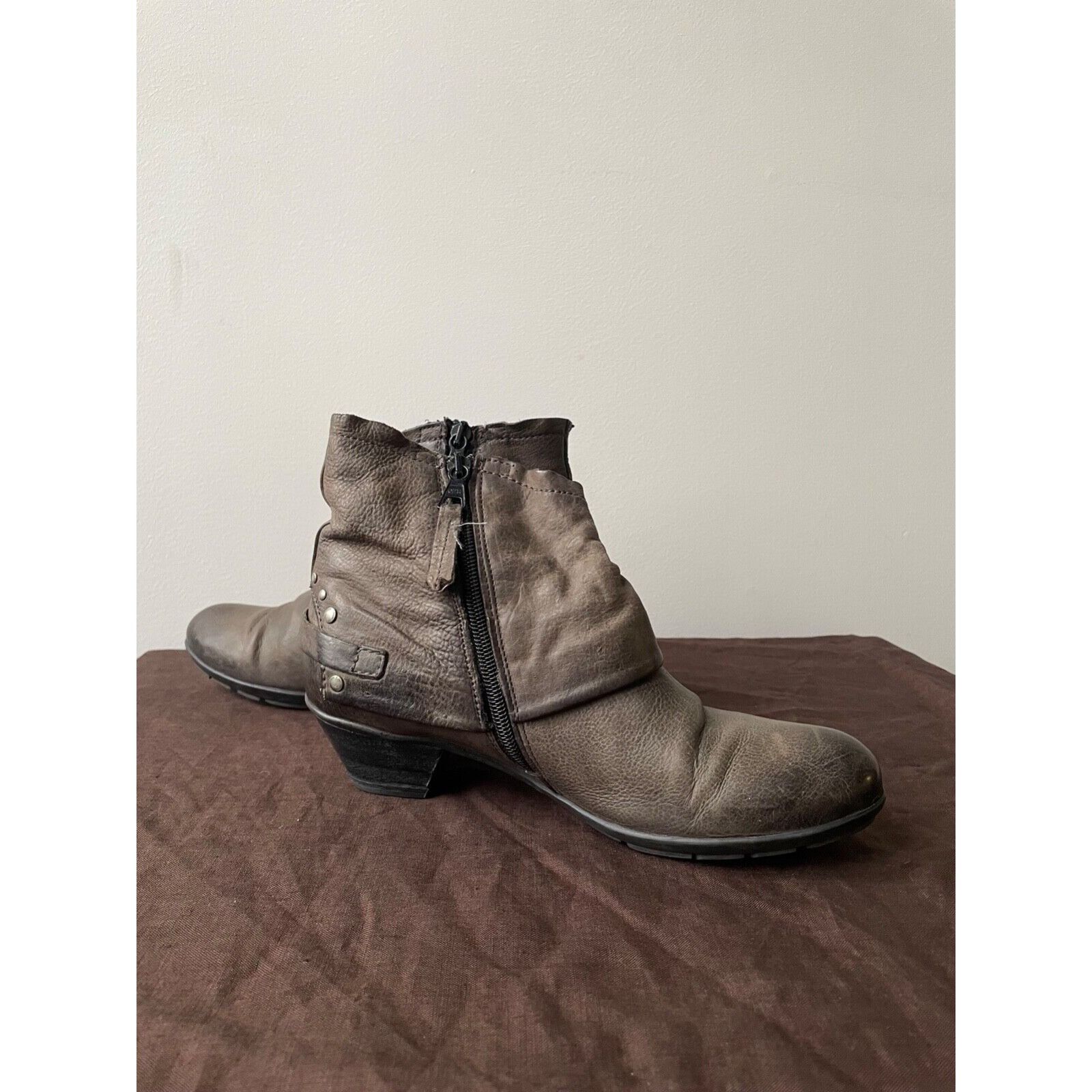 Vintage MJUS Vintage Avant Garde Leather Ankle Boots 8255AC Size US 6.5 / IT 36.5 - 4 Thumbnail