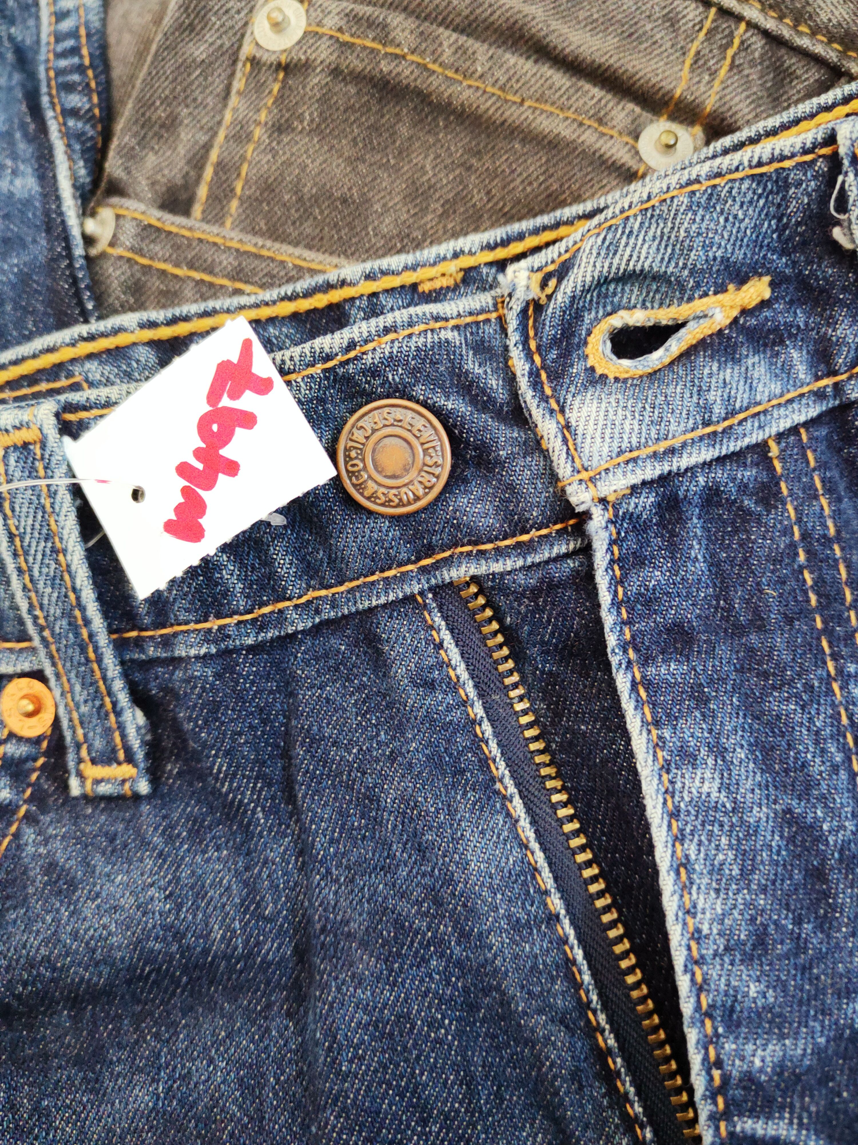 Levi's Levi's orange tag Dark Blue Distressed Ripped Jeans #W497 Size US 27 - 18 Thumbnail