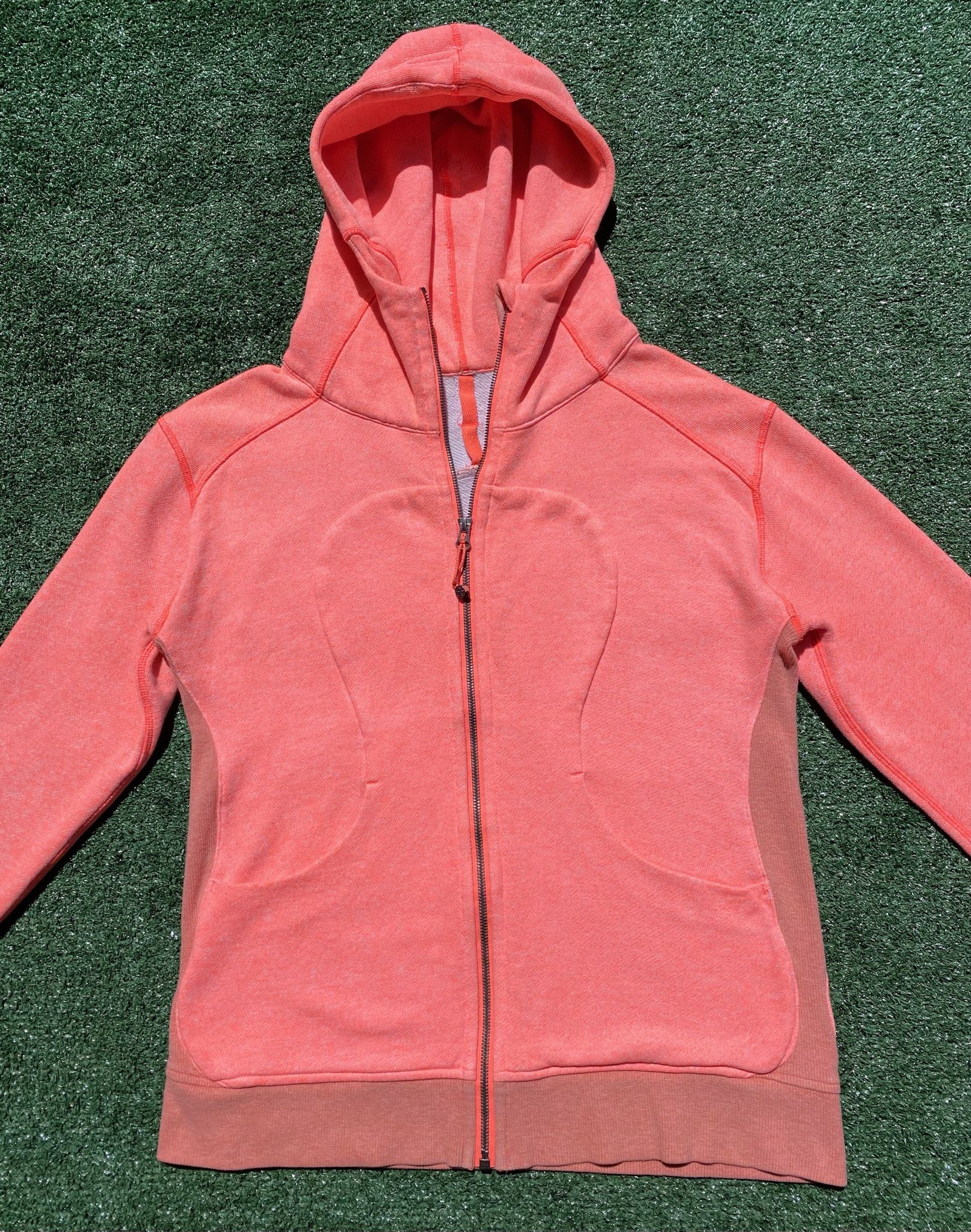 Lululemon Lululemon On The Daily Coral Orange Hoodie Jacket 10 Size L / US 10 / IT 46 - 3 Thumbnail