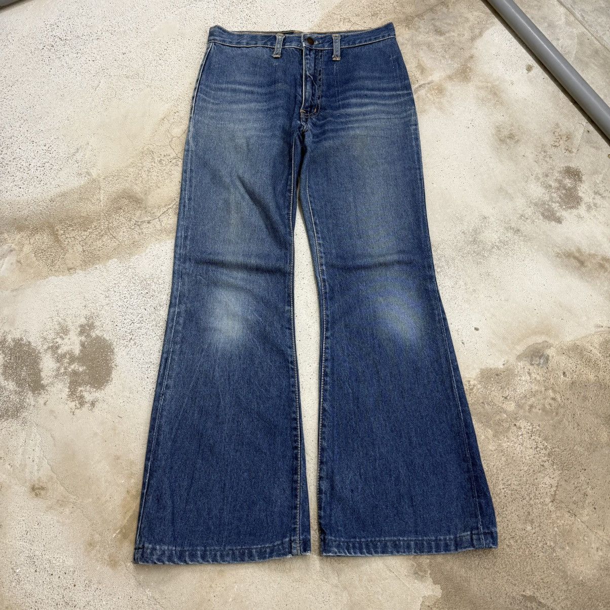 Edwin Vintage Late 80s Edwin Scovill Flare Denim Pants Size US 29 - 3 Thumbnail
