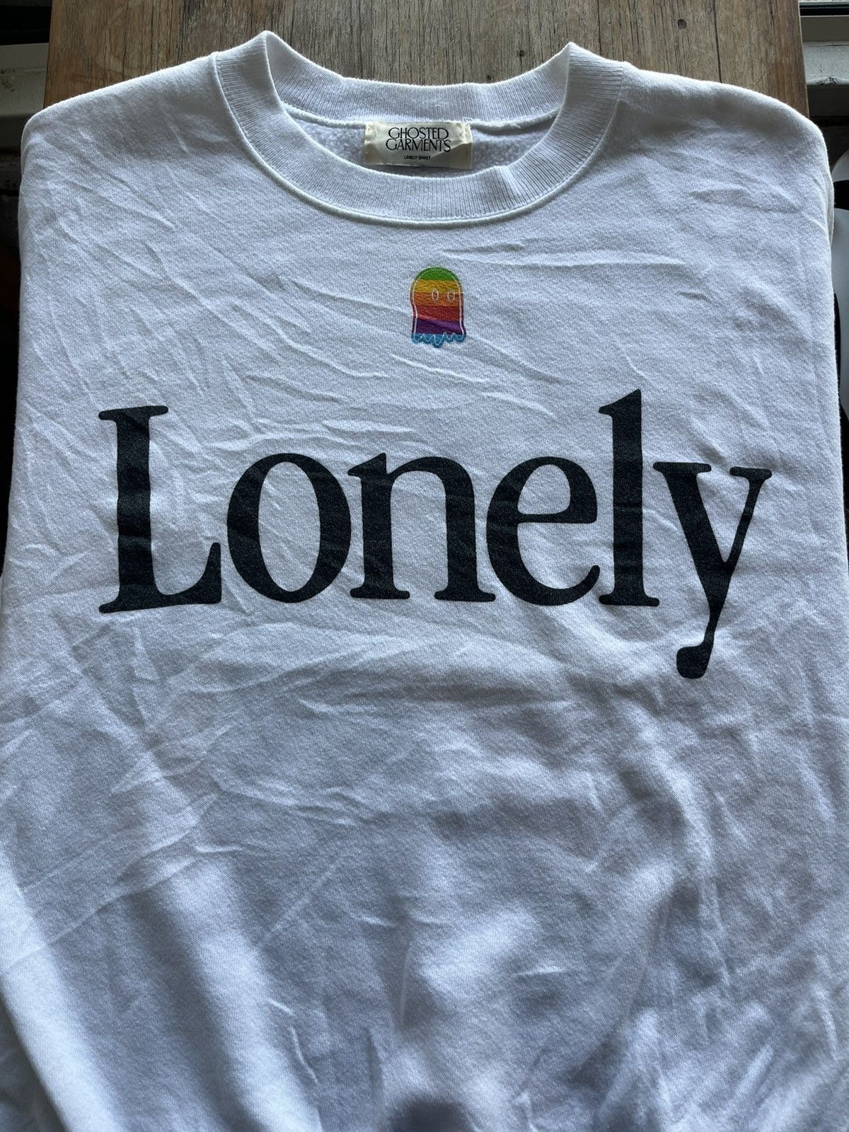 Apple × Vintage Vintage Lonely Ghost The Apple parody brand Sweater Shirt Size US XL / EU 56 / 4 - 3 Thumbnail