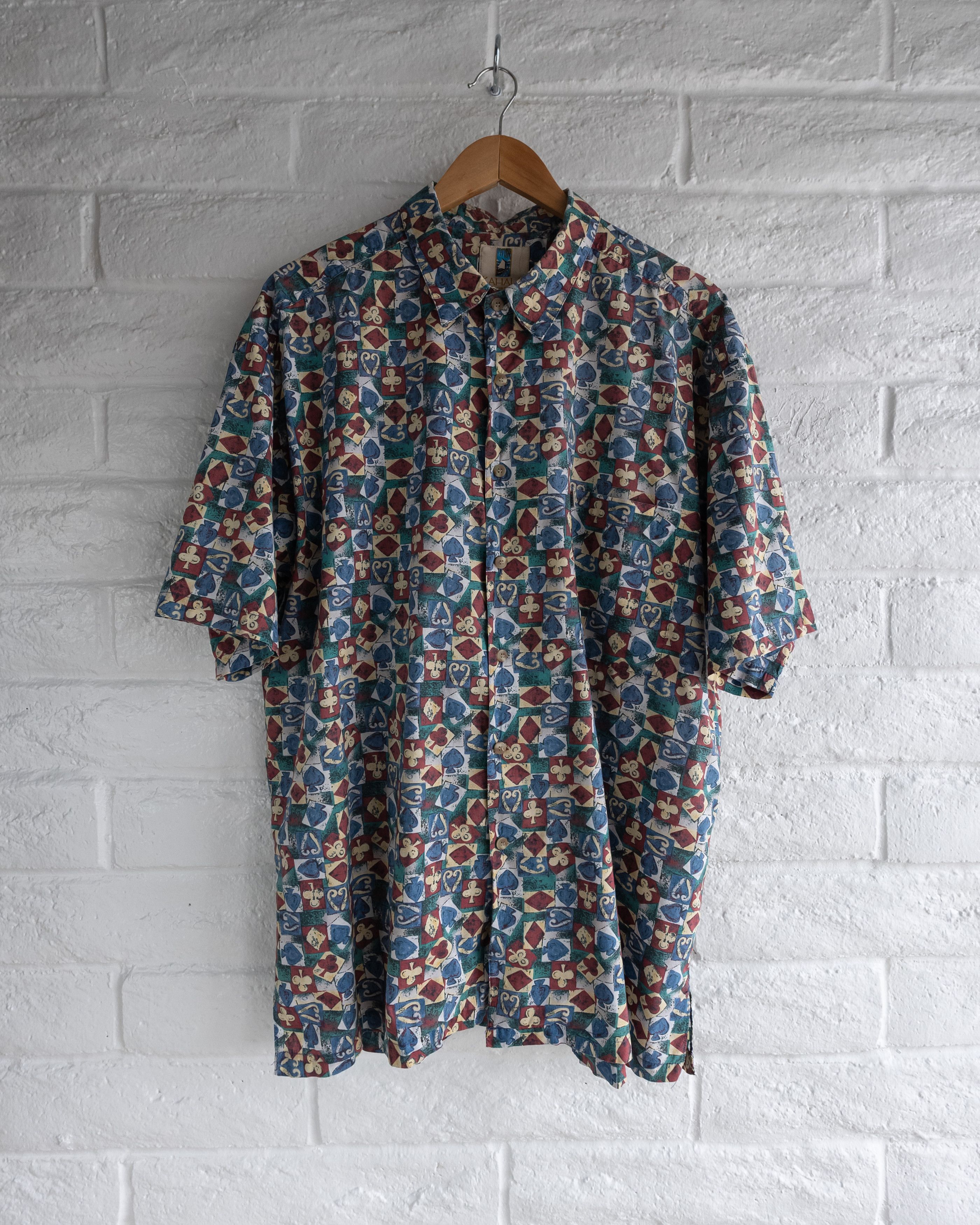 Vintage Vintage 90s Kahala Card Deck Symbols Hawaiian Shirt Men's XL Size US XL / EU 56 / 4 - 1 Thumbnail