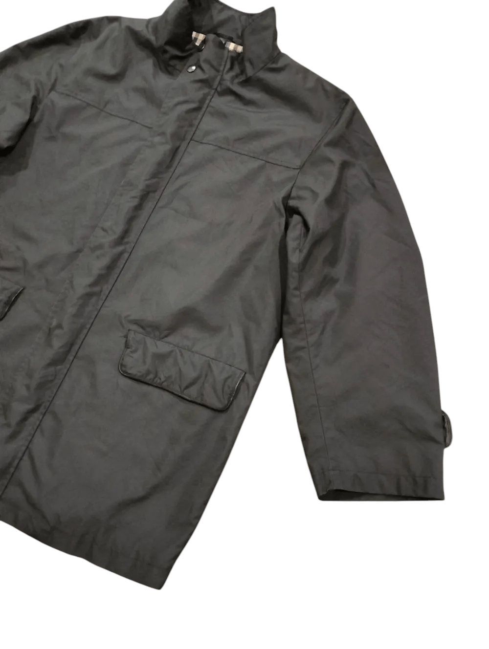 Aquascutum Aquascutum London Overcoat Zipper Button Leather Part Size US M / EU 48-50 / 2 - 6 Thumbnail