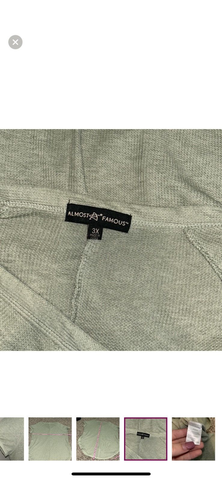 Almost Famous Almost famous 3x waffle top Size 3XL / US 20-22 - 6 Thumbnail