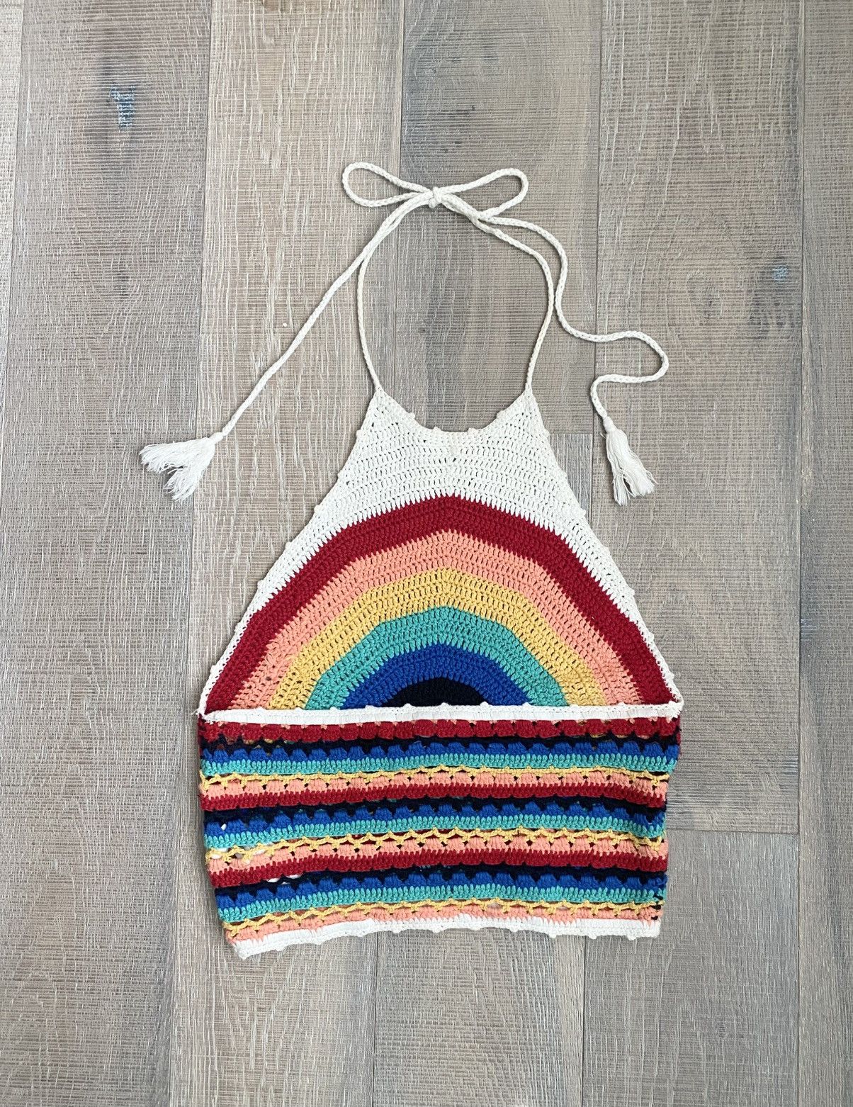Forever 21 🌈 Forever 21 Crochet Halter Top Size S / US 4 / IT 40 - 4 Thumbnail