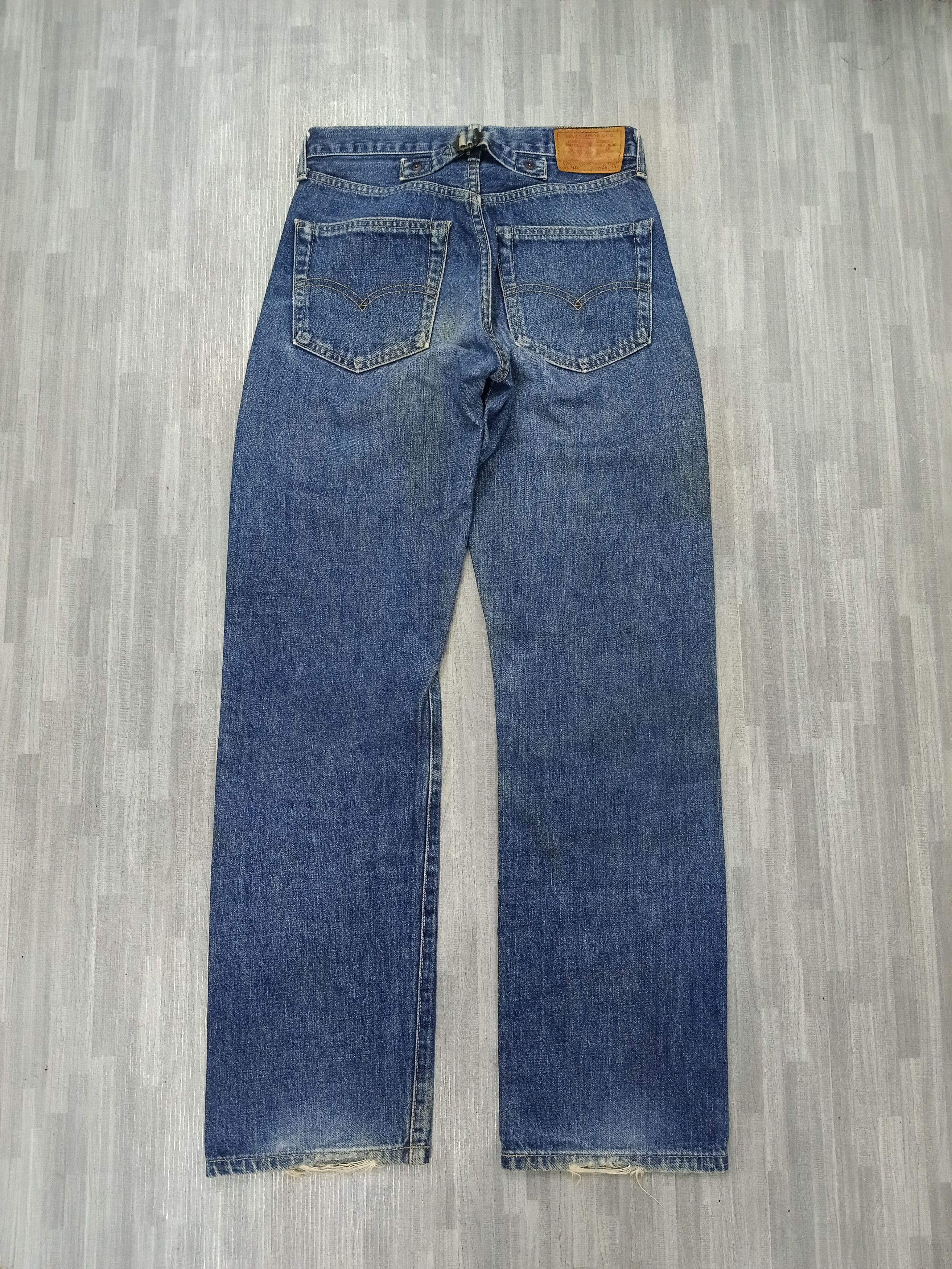 Levi's VINTAGE 90s LEVIS 702 SELVEDGE BUCKLE BELT Size US 27 - 3 Thumbnail