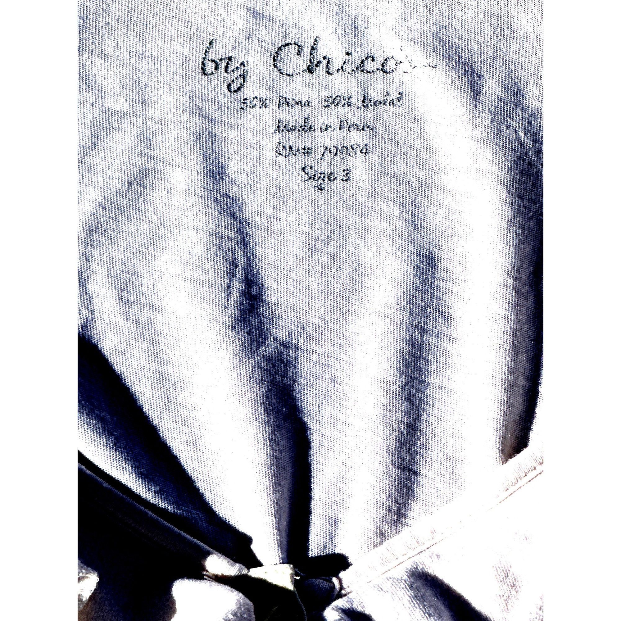 Chicos Chicos Long Sleeve Ruffled Henley Beige Button Front Blouse Size XL / US 12-14 / IT 48-50 - 5 Thumbnail