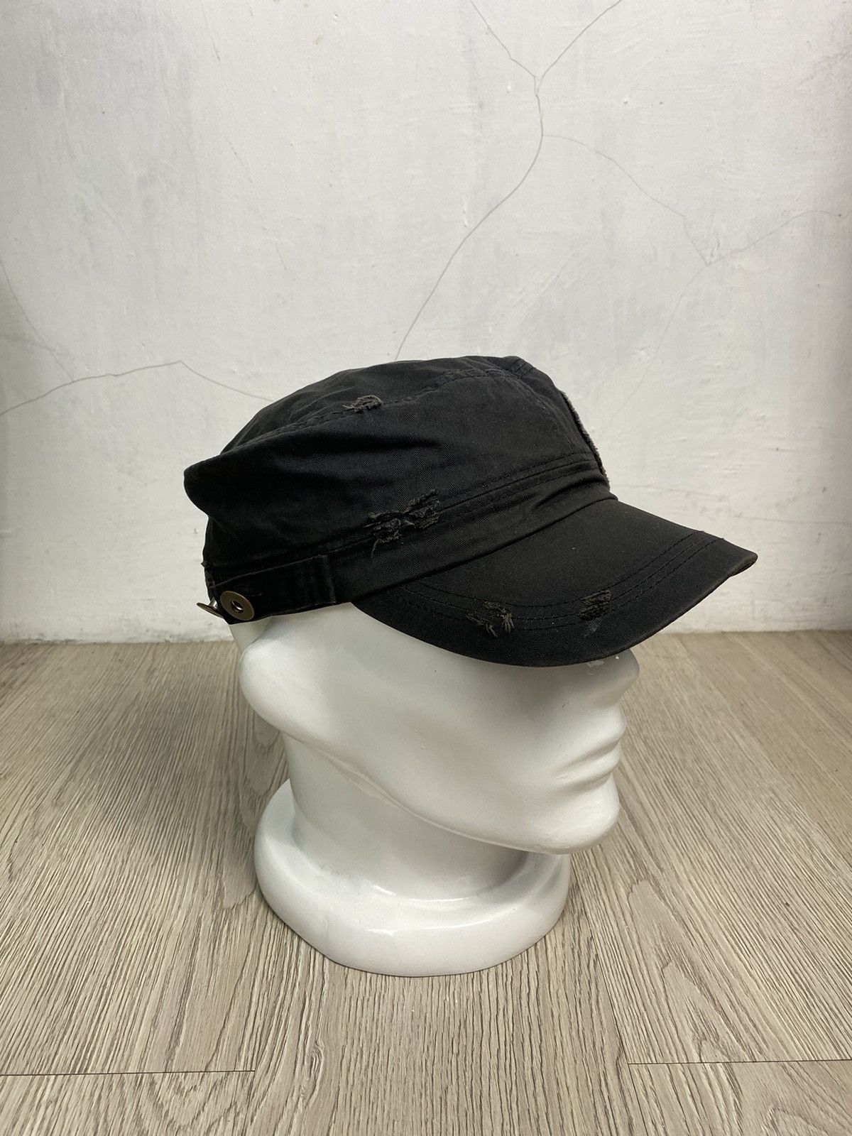 If Six Was Nine × Japanese Brand × Le Grande Bleu (L.G.B.) 2000s japanese Cadet Kmrii style distressed hat Size ONE SIZE - 2 Thumbnail
