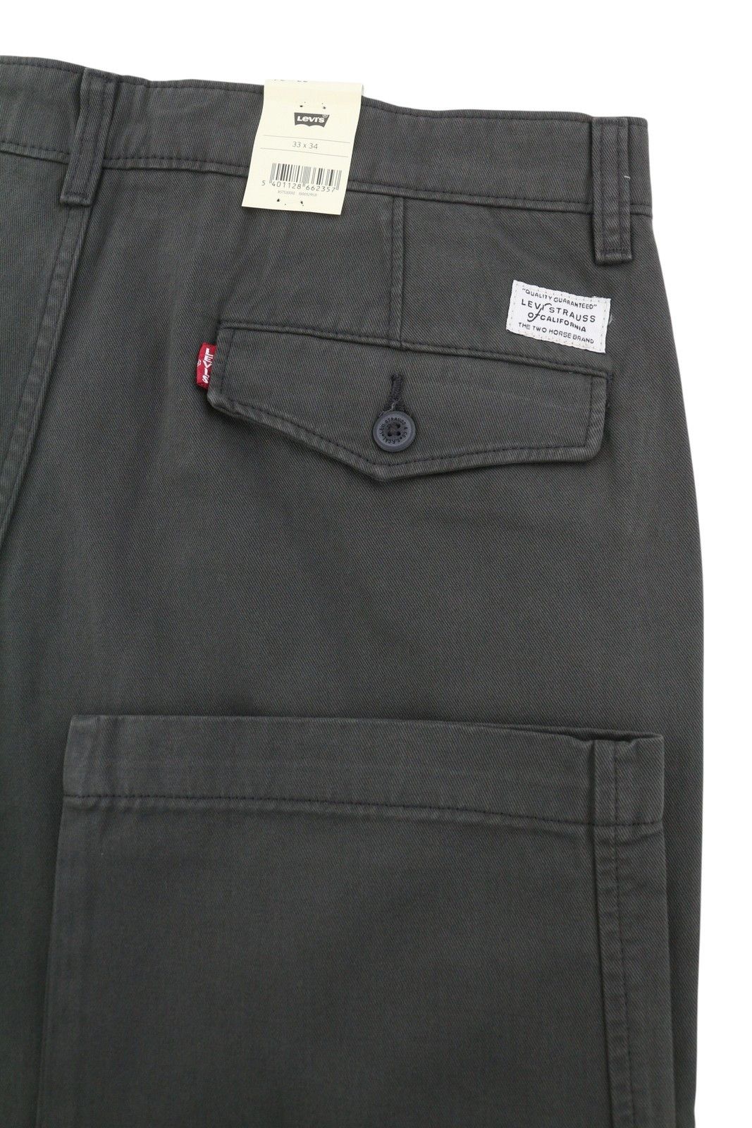 Levi's XX CHINO W33/L34 Dark Grey Straight Zip Pants 87057 Size US 33 - 5 Thumbnail