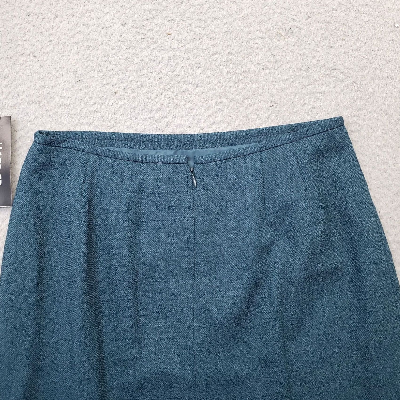 Kasper Kasper Pencil Skirt Womens Size 8P Multicolor Lined Pleated Front Vented Back Zip NWT Size 30" / US 8 / IT 44 - 6 Thumbnail