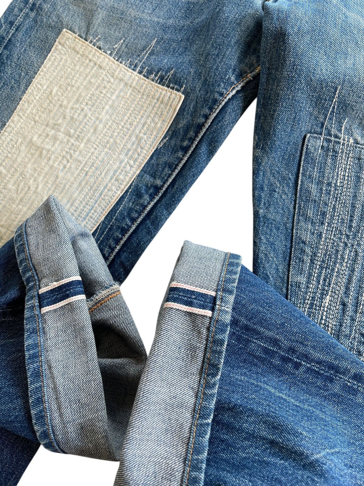 The Real McCoy's Joe McCOY Patchwork Selvedge Denim Size US 32 / EU 48 - 12 Thumbnail