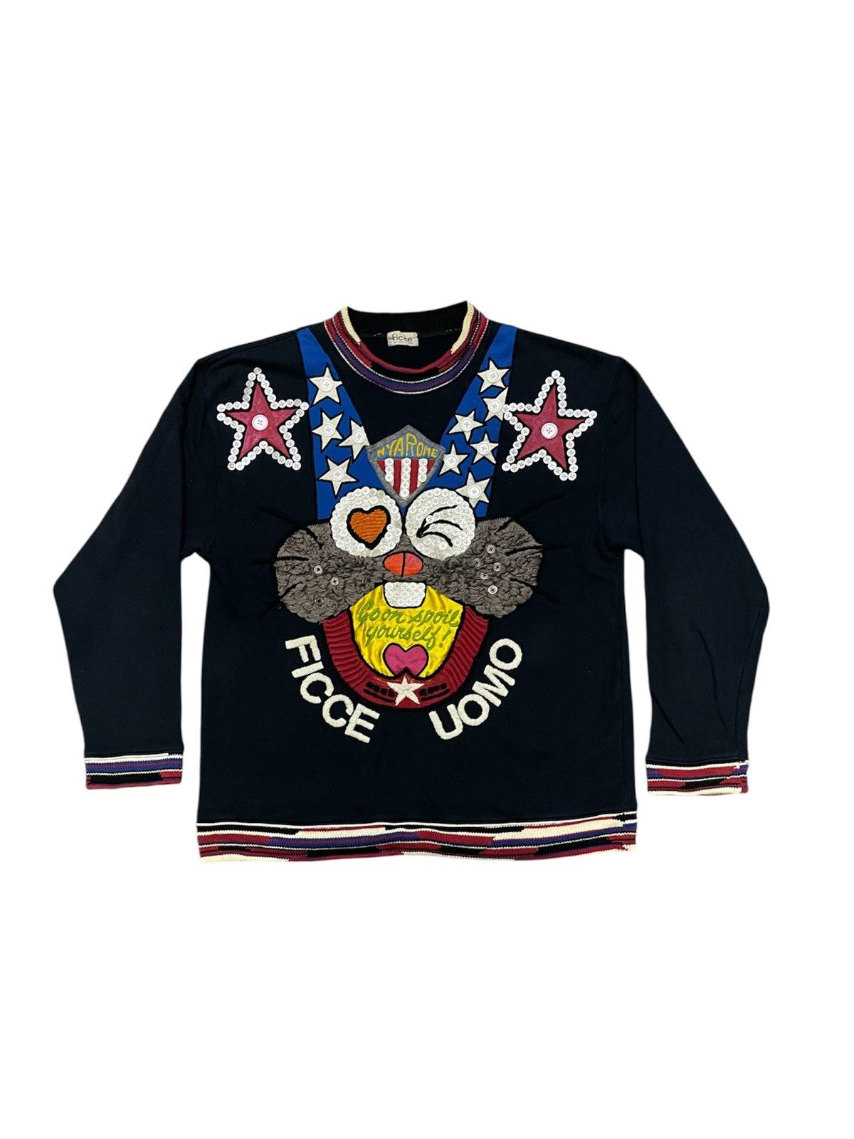 Yoshiyuki Konishi 90s YOSHIYUKI KONISHI FICCE OVP RABBIT SWEATSHIRT Size US S / EU 44-46 / 1 - 1 Thumbnail