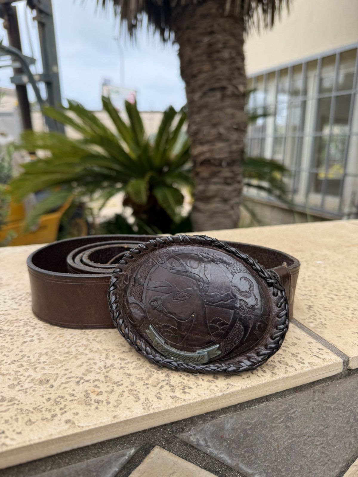 Dsquared2 Dsquared2 Leather Belt Brown Size ONE SIZE - 1 Thumbnail