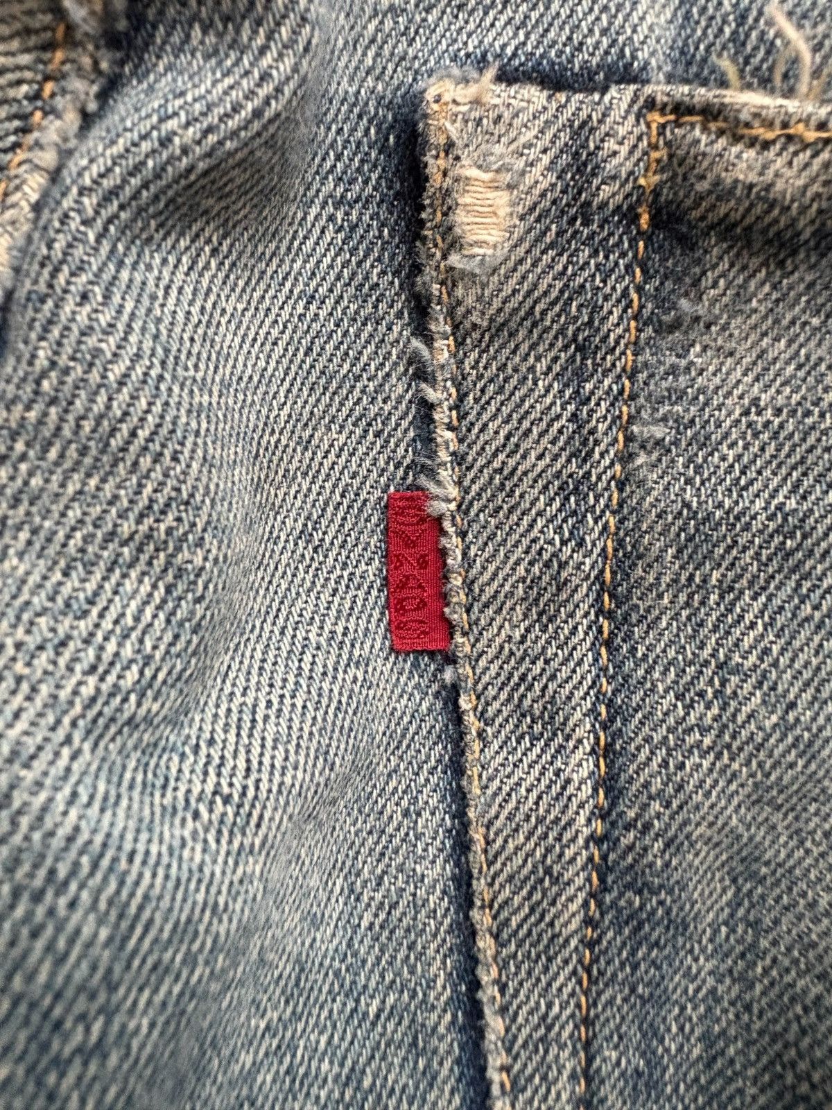 Japanese Brand Vintage Japanese Brand Selvedge Mud Wash Distress Baggy Jean Size US 33 - 11 Thumbnail
