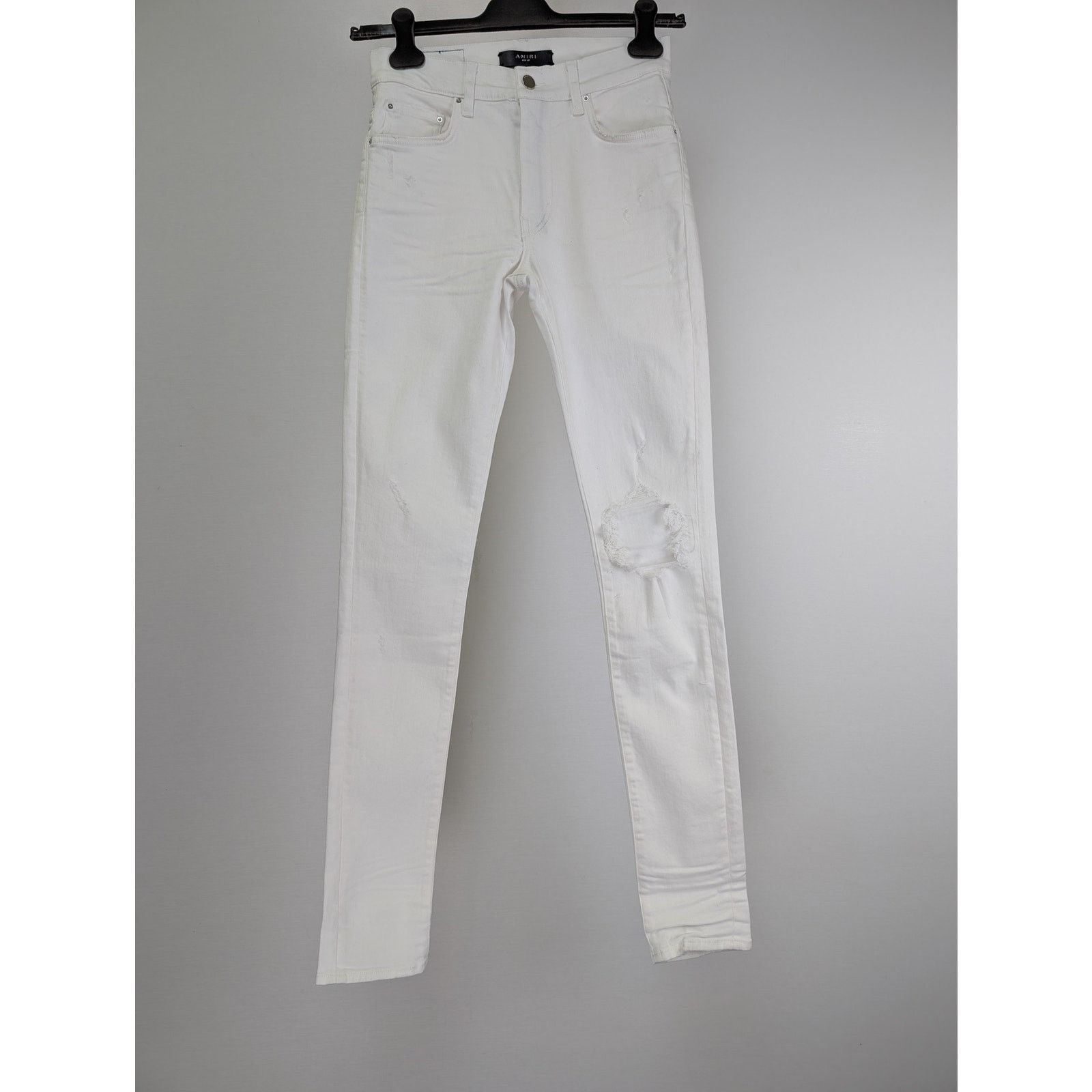 Amiri o1rshd1 Broken Jean in White Size US 30 / EU 46 - 2 Thumbnail