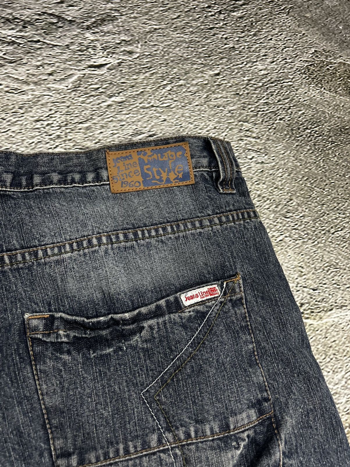 Vintage Jorts vintage baggy Y2K navy denim shorts Size US 40 / EU 56 - 6 Thumbnail