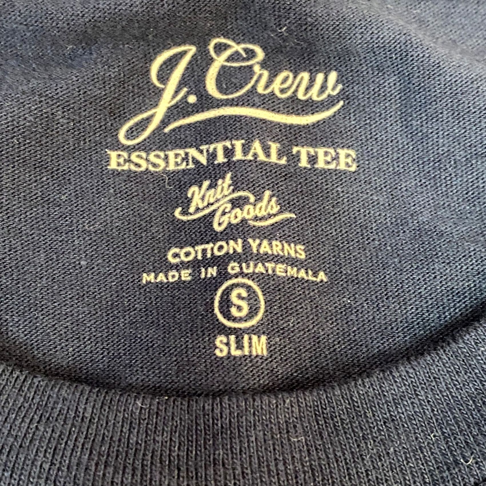 J.Crew J. Crew Essential Slim Fit T Shirt Navy Blue Crew Neck Short Sleeve Mens Size S Cotton Shirt Size US S / EU 44-46 / 1 - 3 Thumbnail