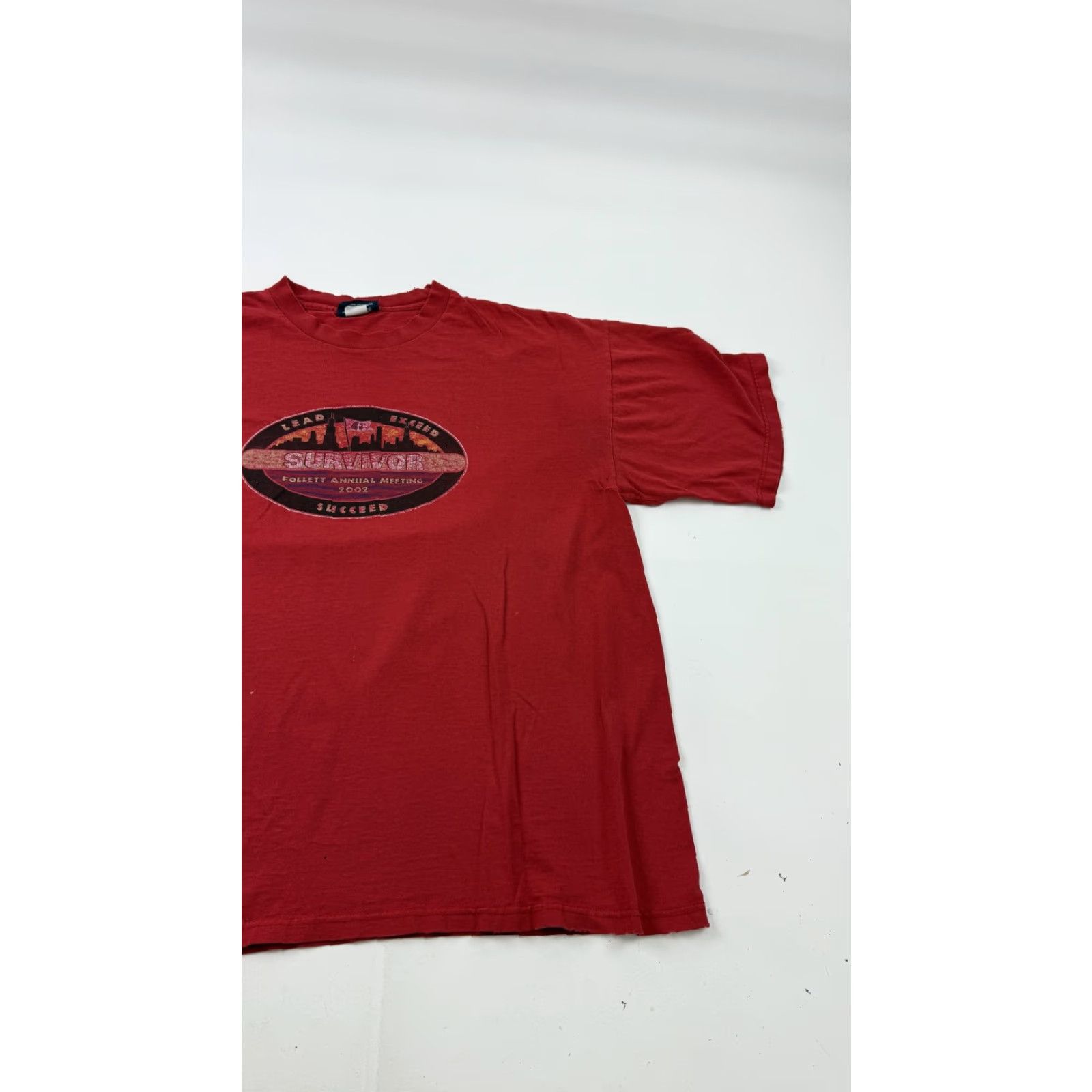 Jansport VINTAGE JanSport Shirt Mens XL Red Survivor Follett Annual Meeting 2002 Tee USA Size US XL / EU 56 / 4 - 3 Thumbnail