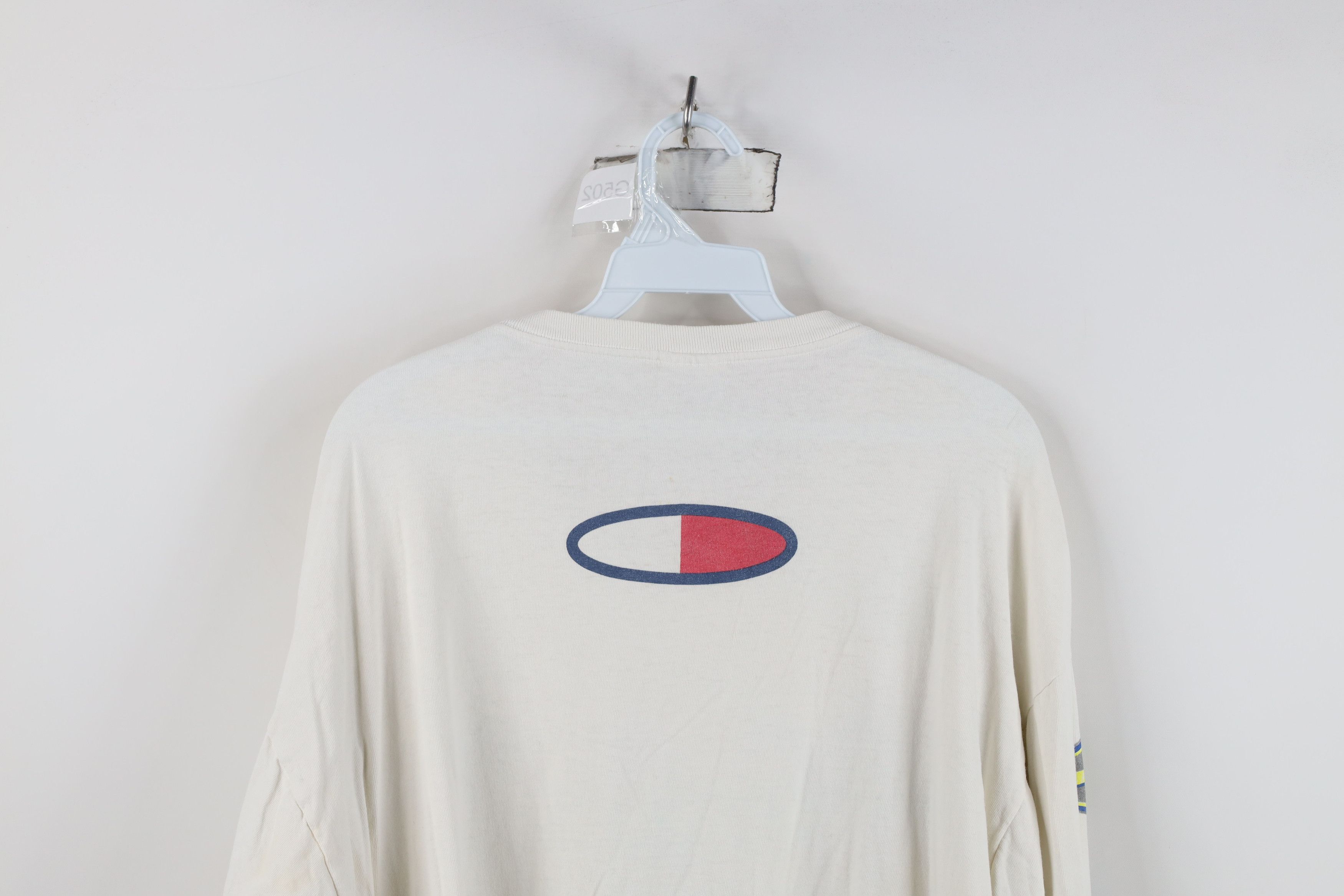 Vintage 90s Tommy Hilfiger Long Sleeve T-Shirt White USA