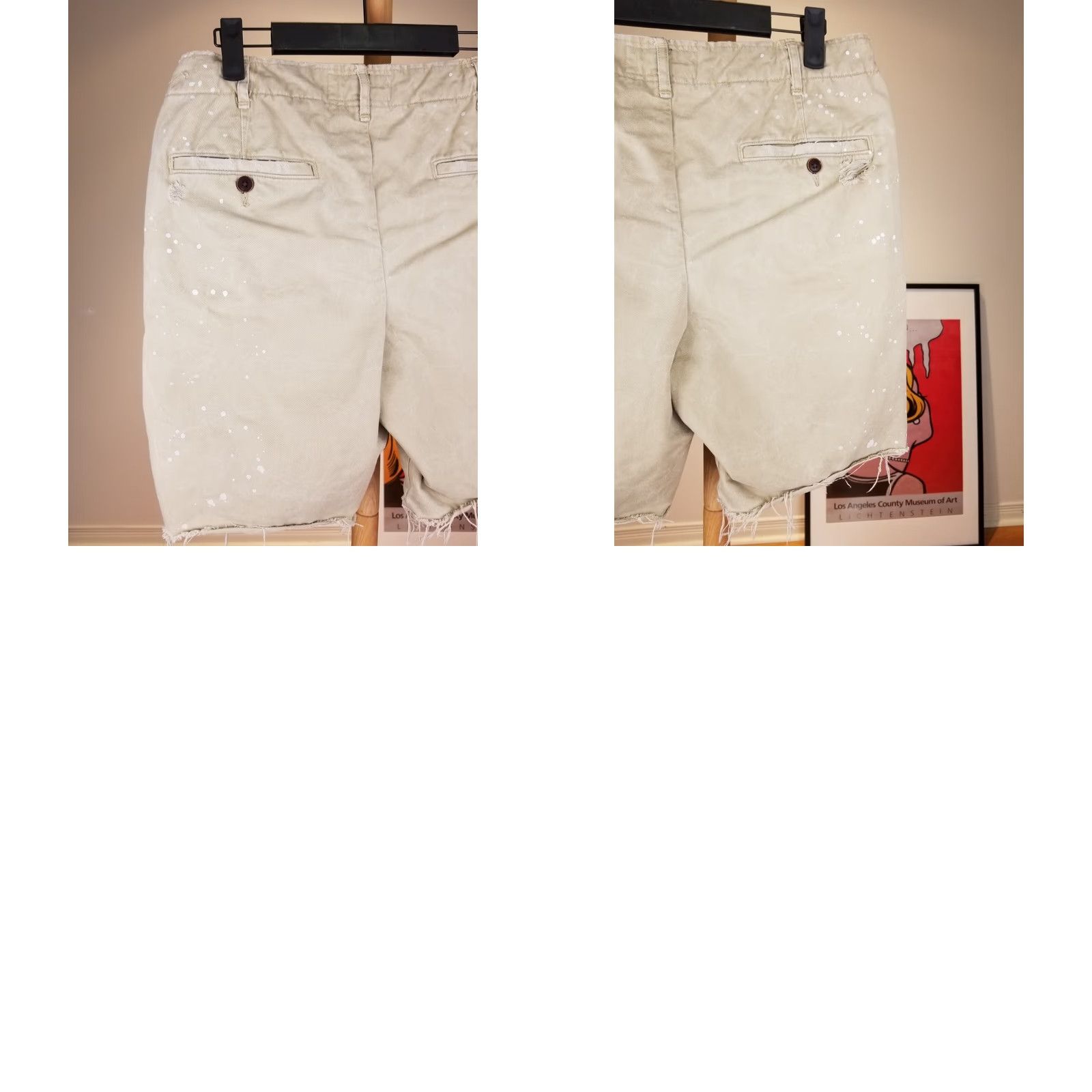 Abercrombie & Fitch VINTAGE Abercrombie & Fitch Distressed Chino Short Pants Men SZ 28 Beige 90s 00s Mens Size US 28 / EU 44 - 8 Thumbnail