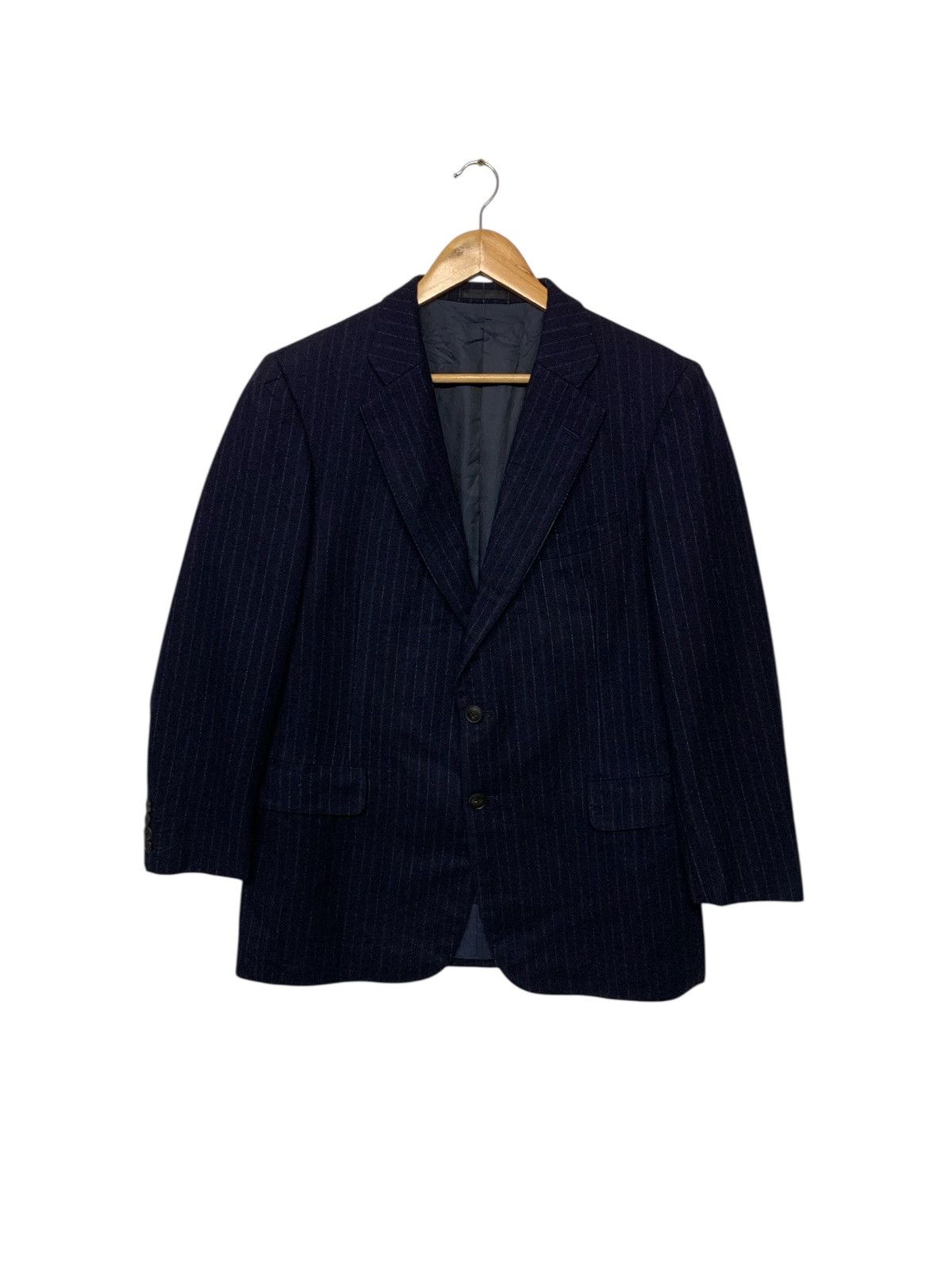 Burberry × Designer × Vintage Vintage 90's Burberry's Wool Blazer Size US M / EU 48-50 / 2 - 1 Thumbnail