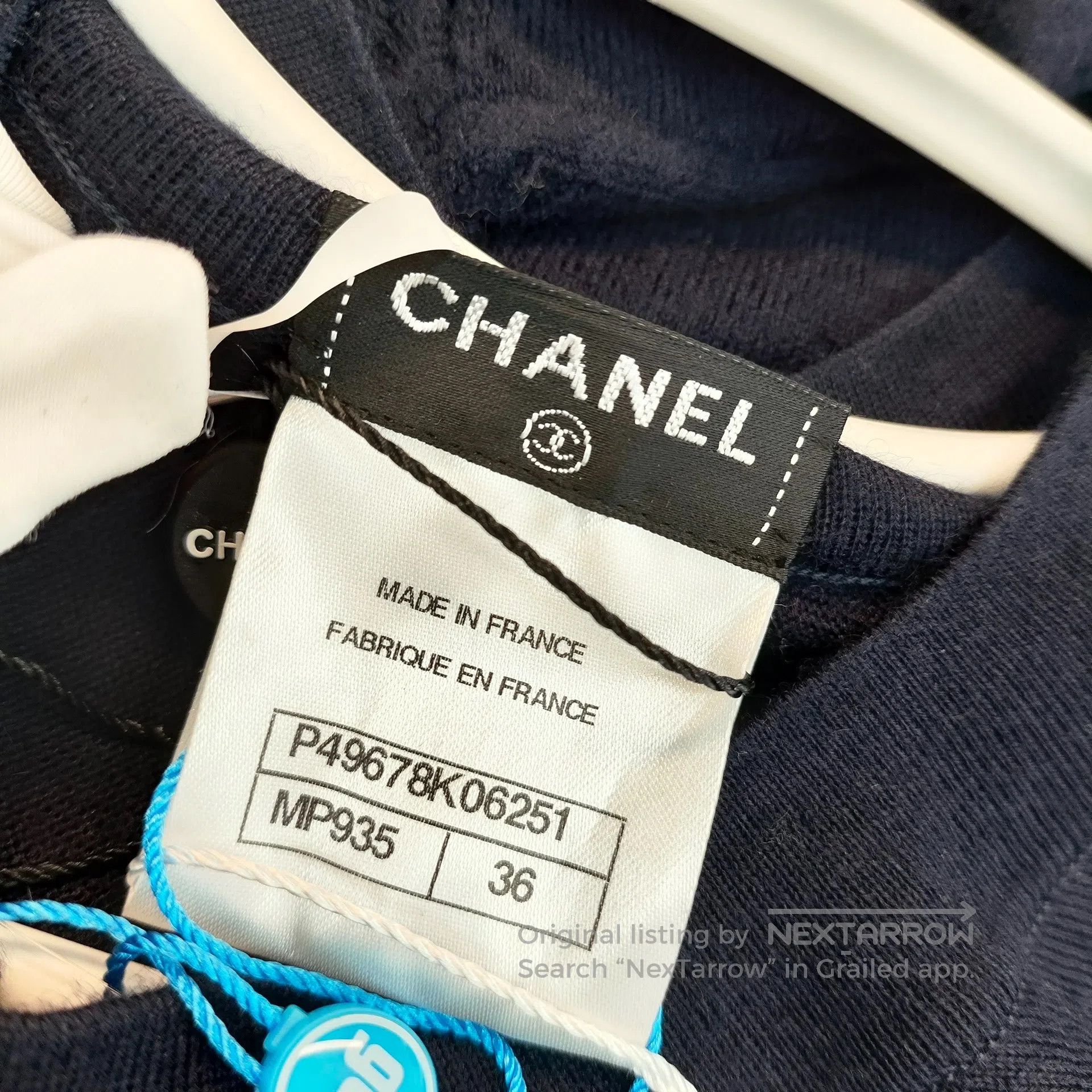 Chanel Chanel Silk and Tibetan Blue Feather Embroidered Short-Sle Size XS / US 0-2 / IT 36-38 - 5 Thumbnail