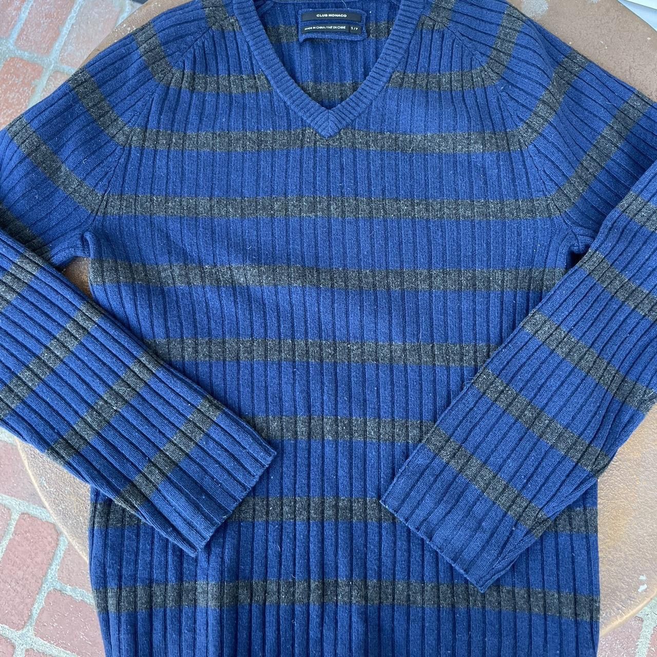 Club Monaco × Polo Ralph Lauren × Tommy Hilfiger club monaco navy blue men's wool sweater size small Size US S / EU 44-46 / 1 - 4 Thumbnail