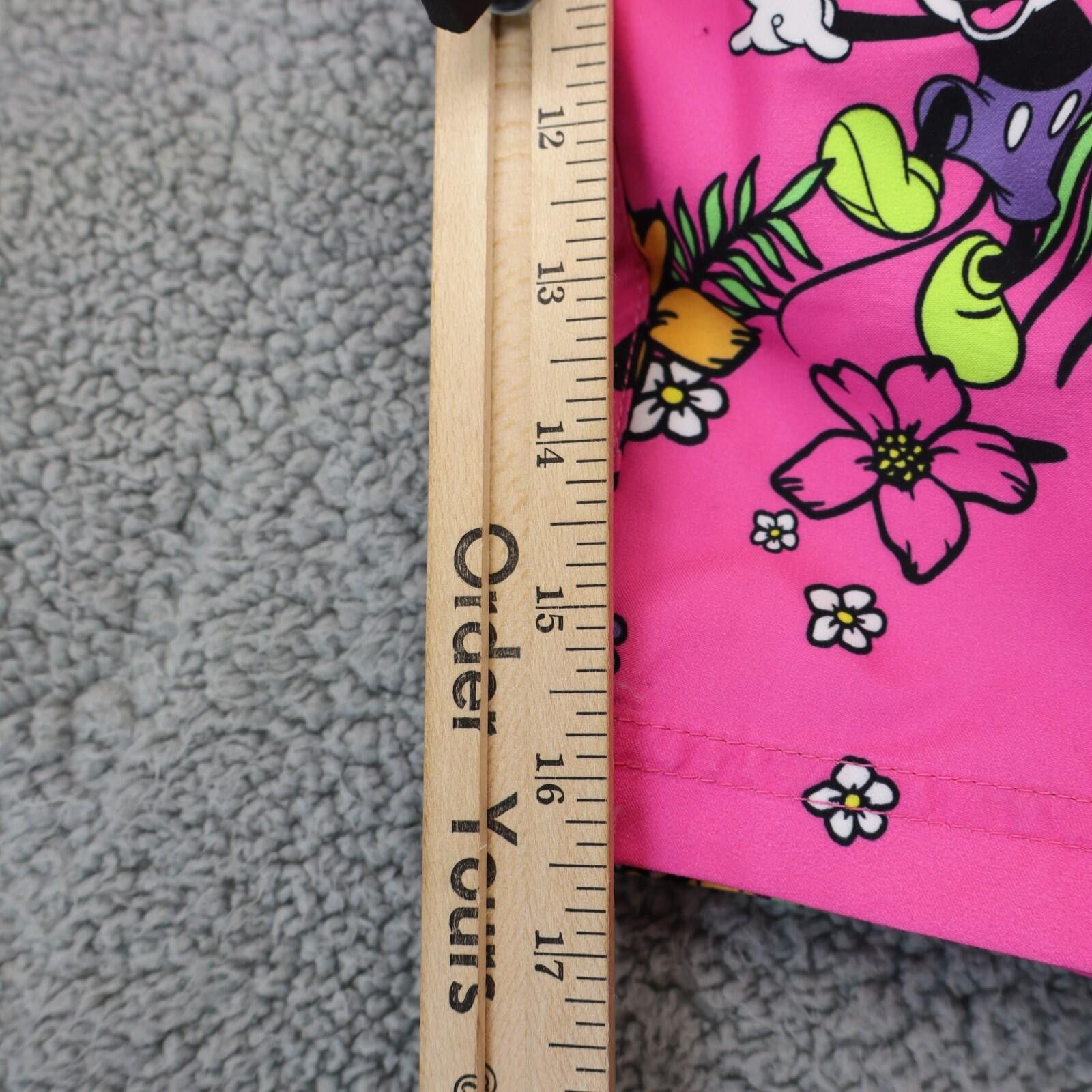 NEFF Neff Disney Mickey Mouse Men Medium Swim Trunks Pink Floral Size US 32 / EU 48 - 3 Thumbnail