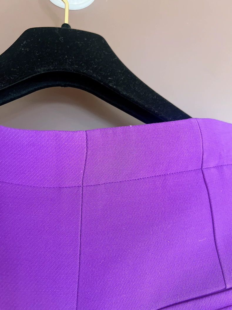 Dior Dior New dopamine purple fake two-piece skirt shorts 2504-N Size 24" / US 00 / IT 34 - 6 Thumbnail